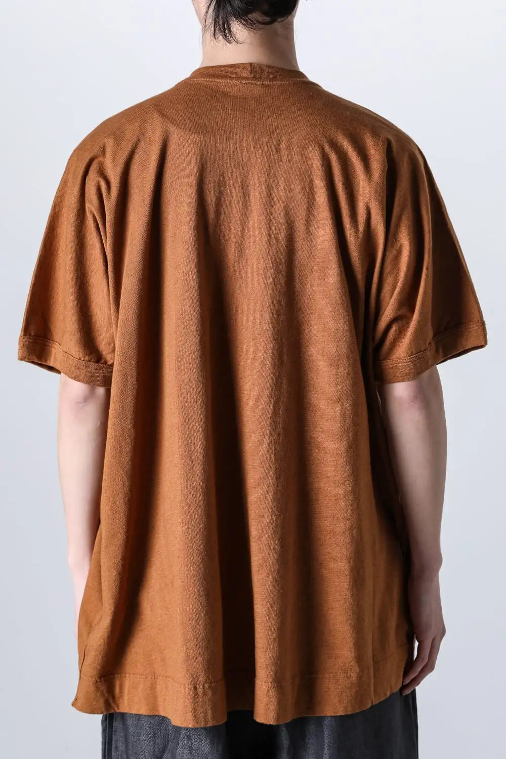 BASIC TEE Cotton Hemp Jersey COPPER BROWN