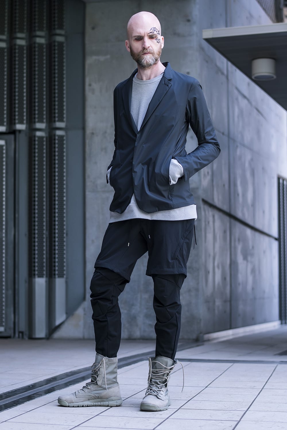 SURVIVAL LAYERED PANTS - BLACK x BLACK