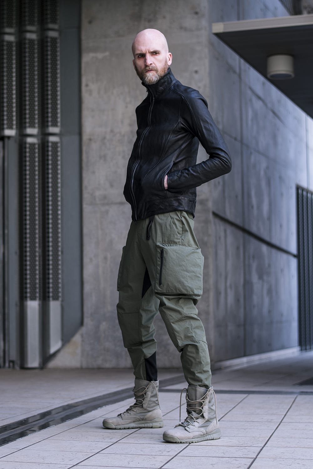 LEATHER TRACK JACKET- CVJ-0003