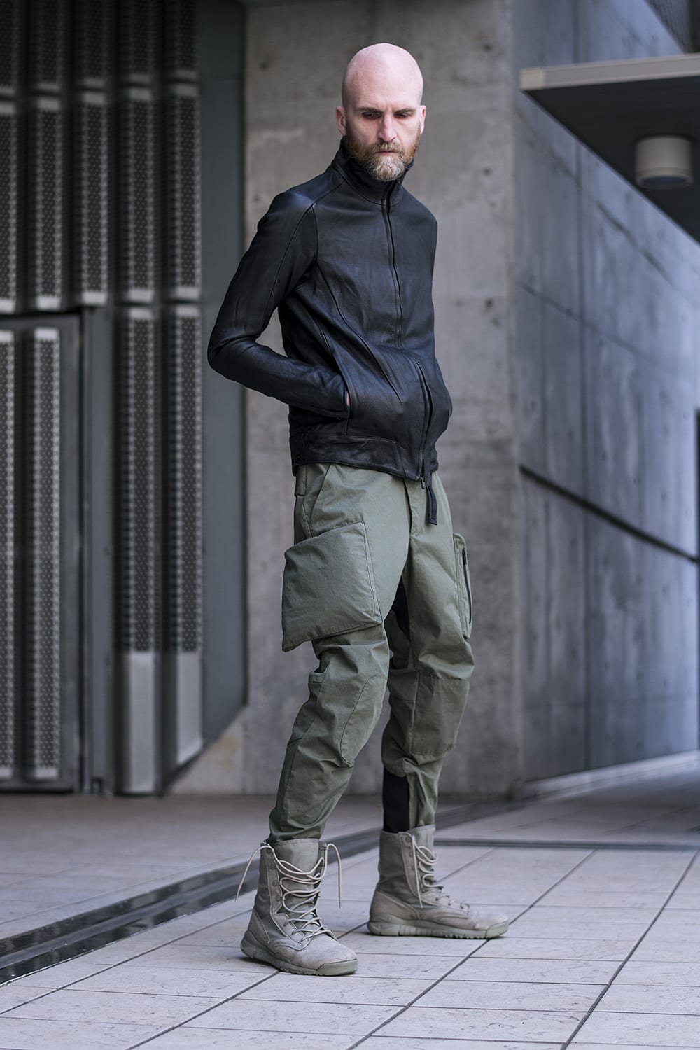 LEATHER TRACK JACKET- CVJ-0003