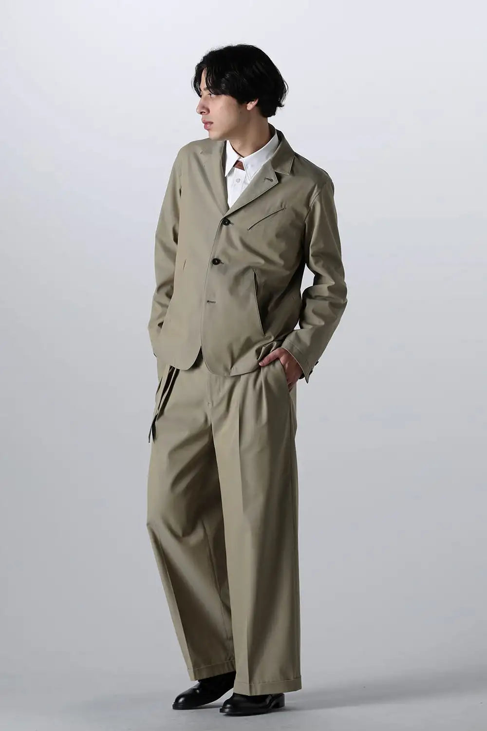 Belted Buggy Trousers  Khaki