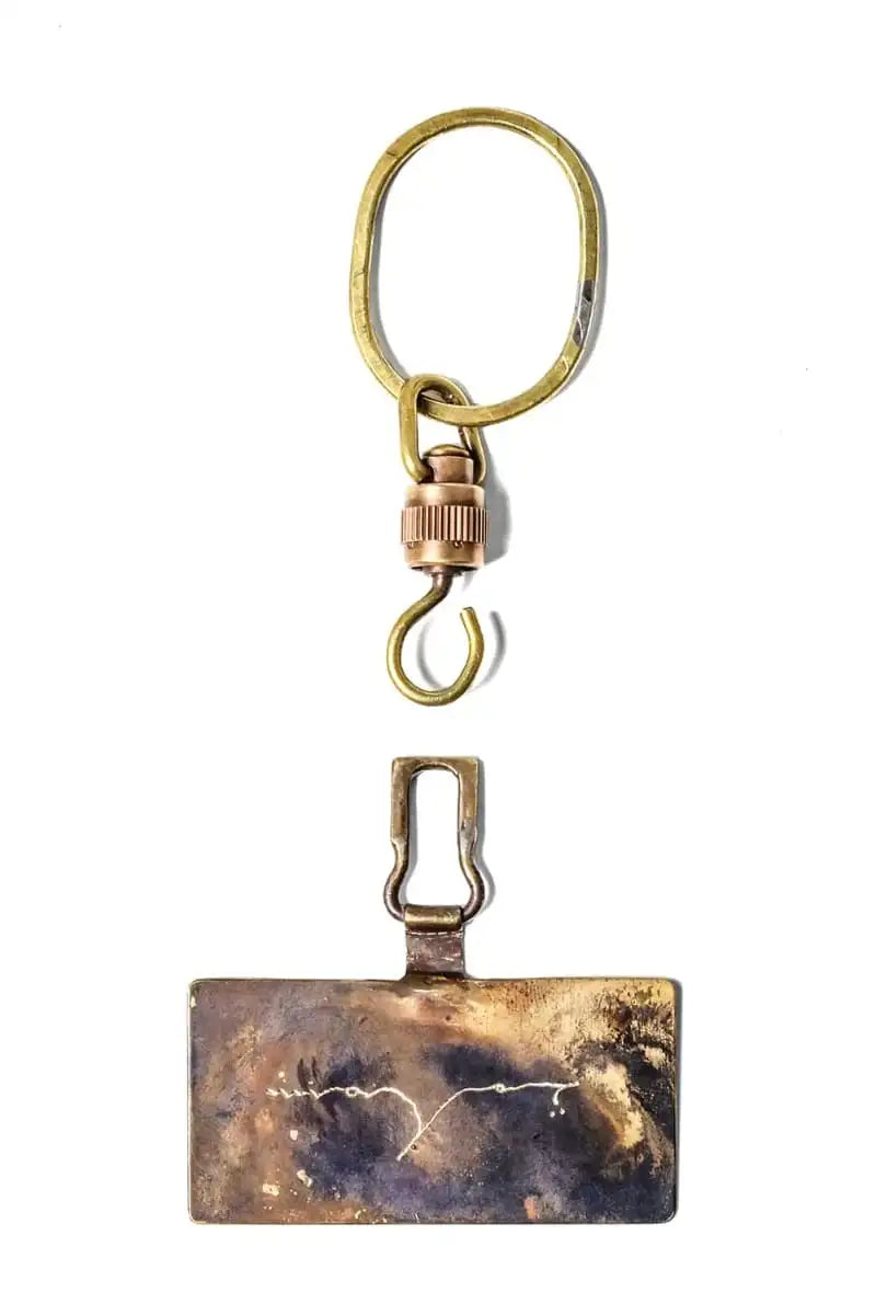 Phone Strap Conceria 800 oil bread Charcoal Gray