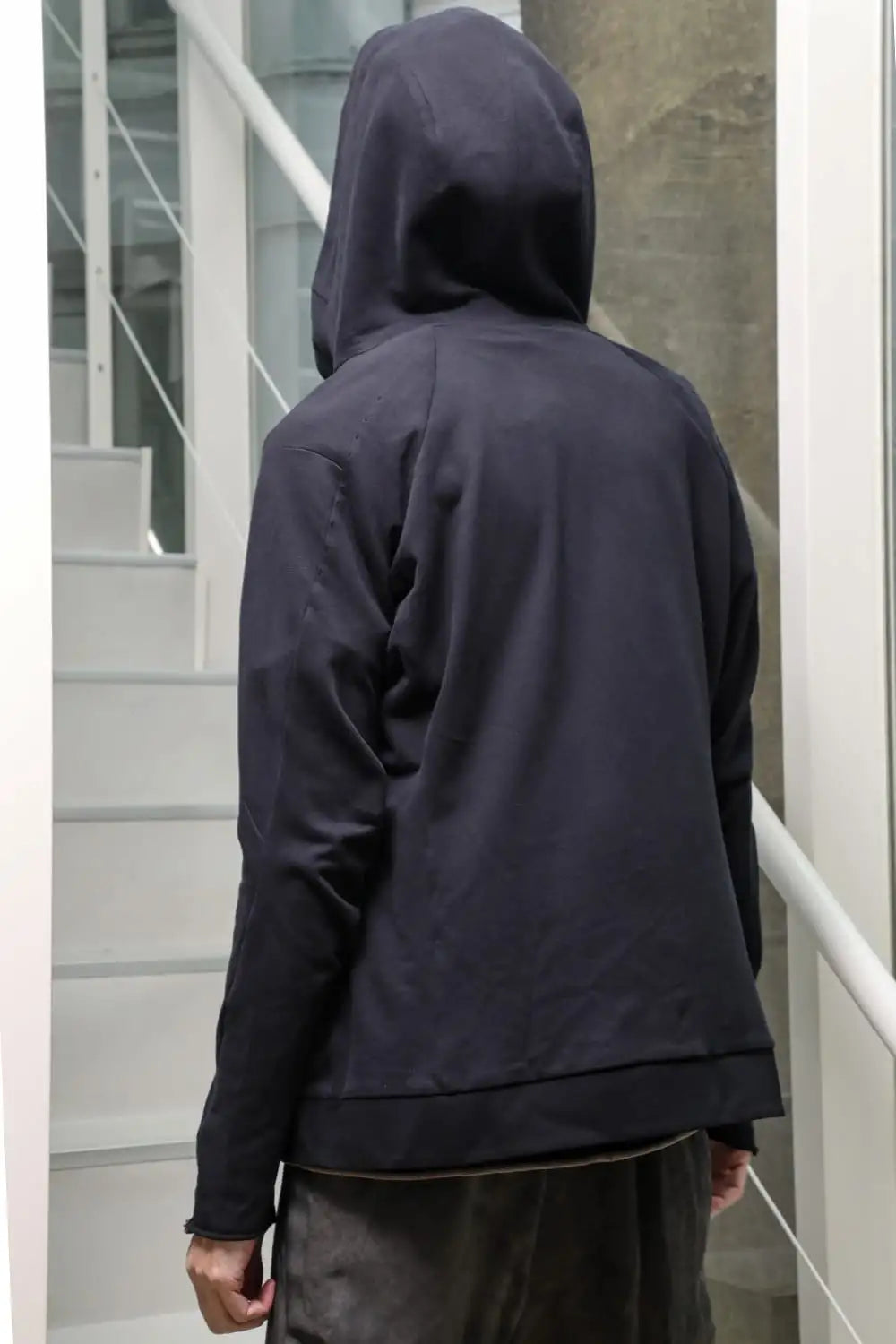 Hooded jacket stretch jersey