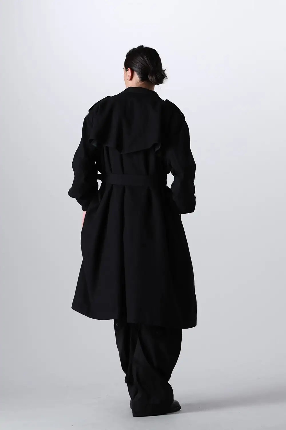 Stand Collar Drape Coat