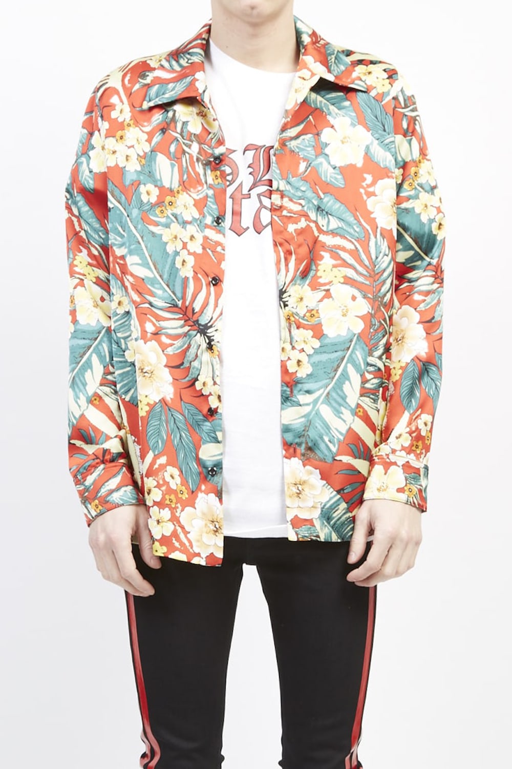 PE Dessin tropical print shirt Red