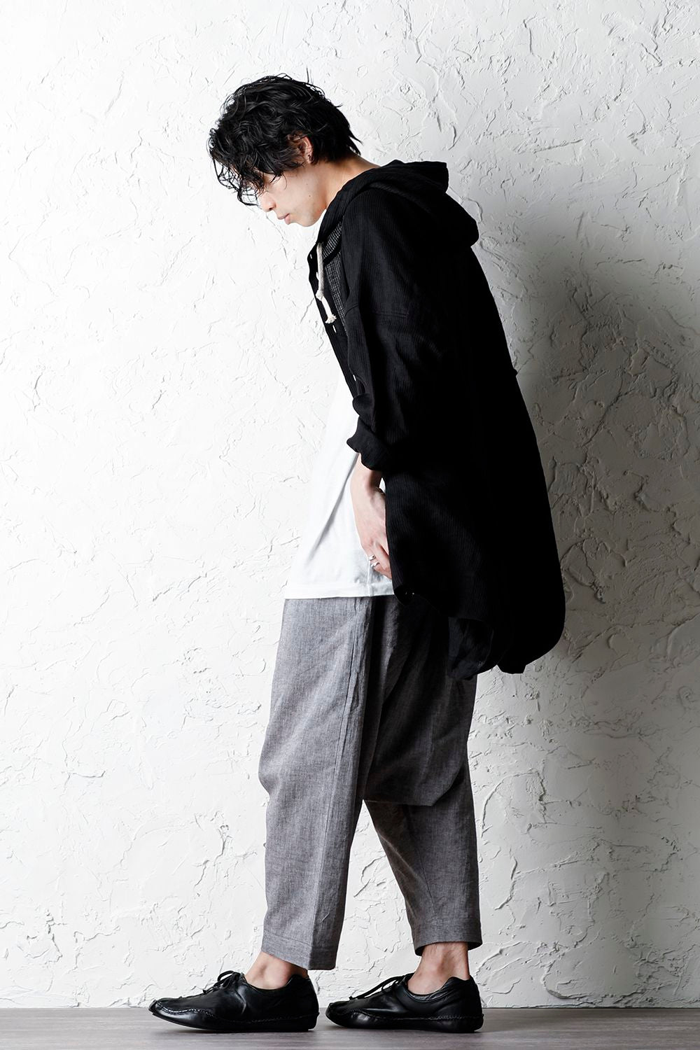 Plain Balloon Trousers Brown Mele