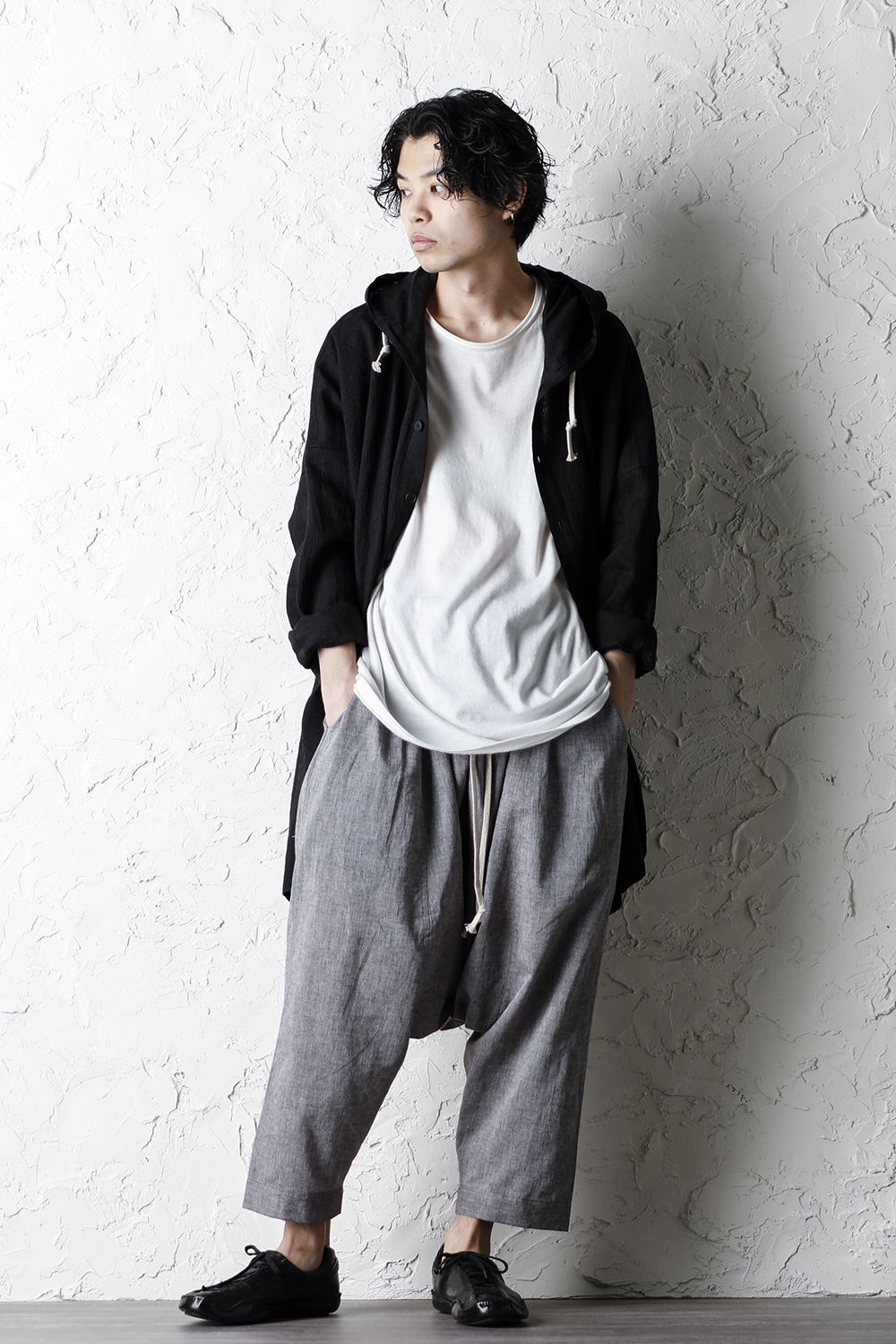 Plain Balloon Trousers Brown Mele