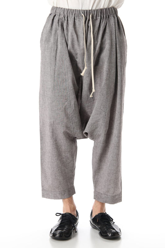 Plain Balloon Trousers Brown Mele