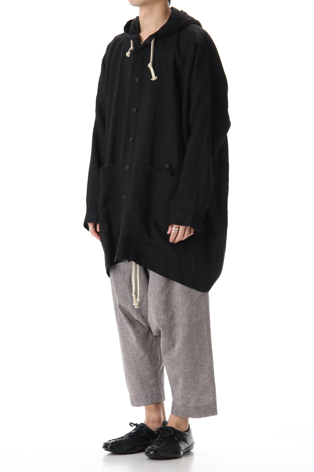 Plain Balloon Trousers Brown Mele