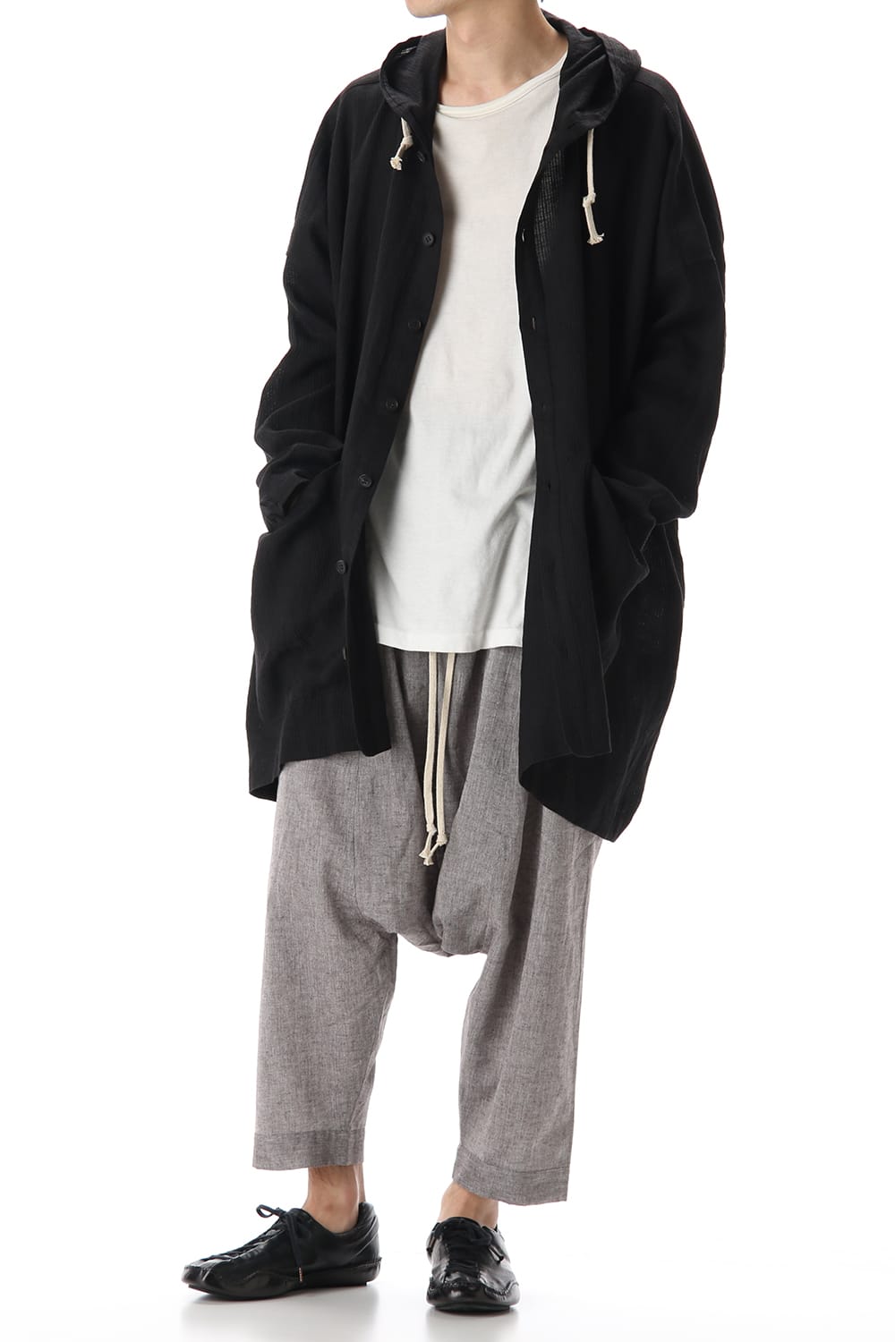 Plain Balloon Trousers Brown Mele