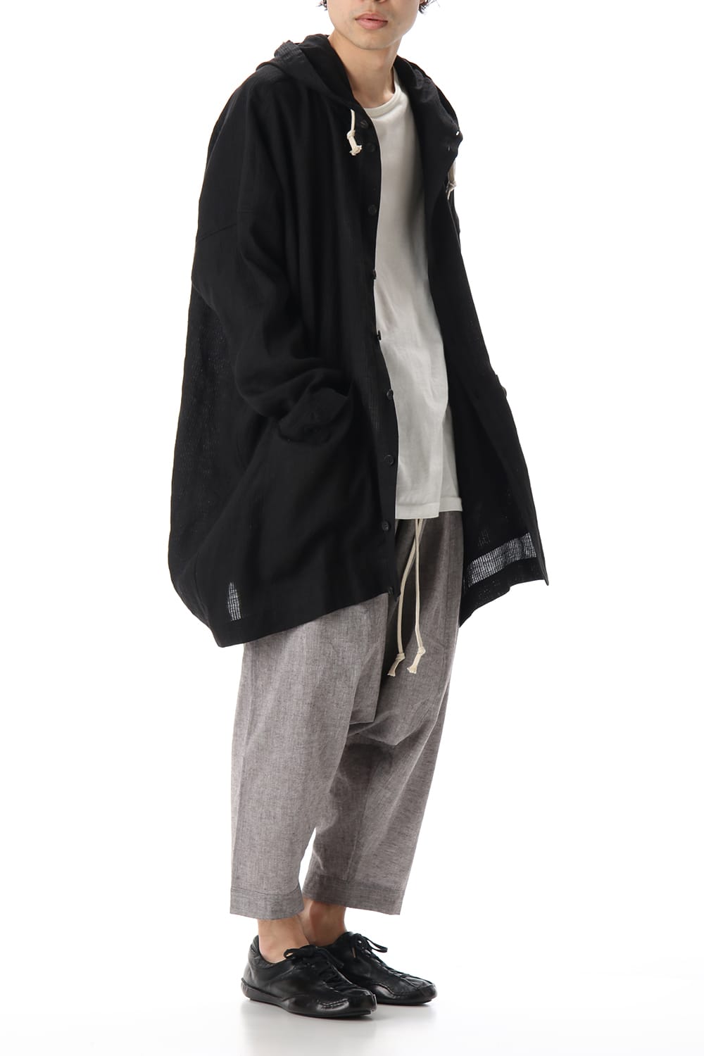 Plain Balloon Trousers Brown Mele