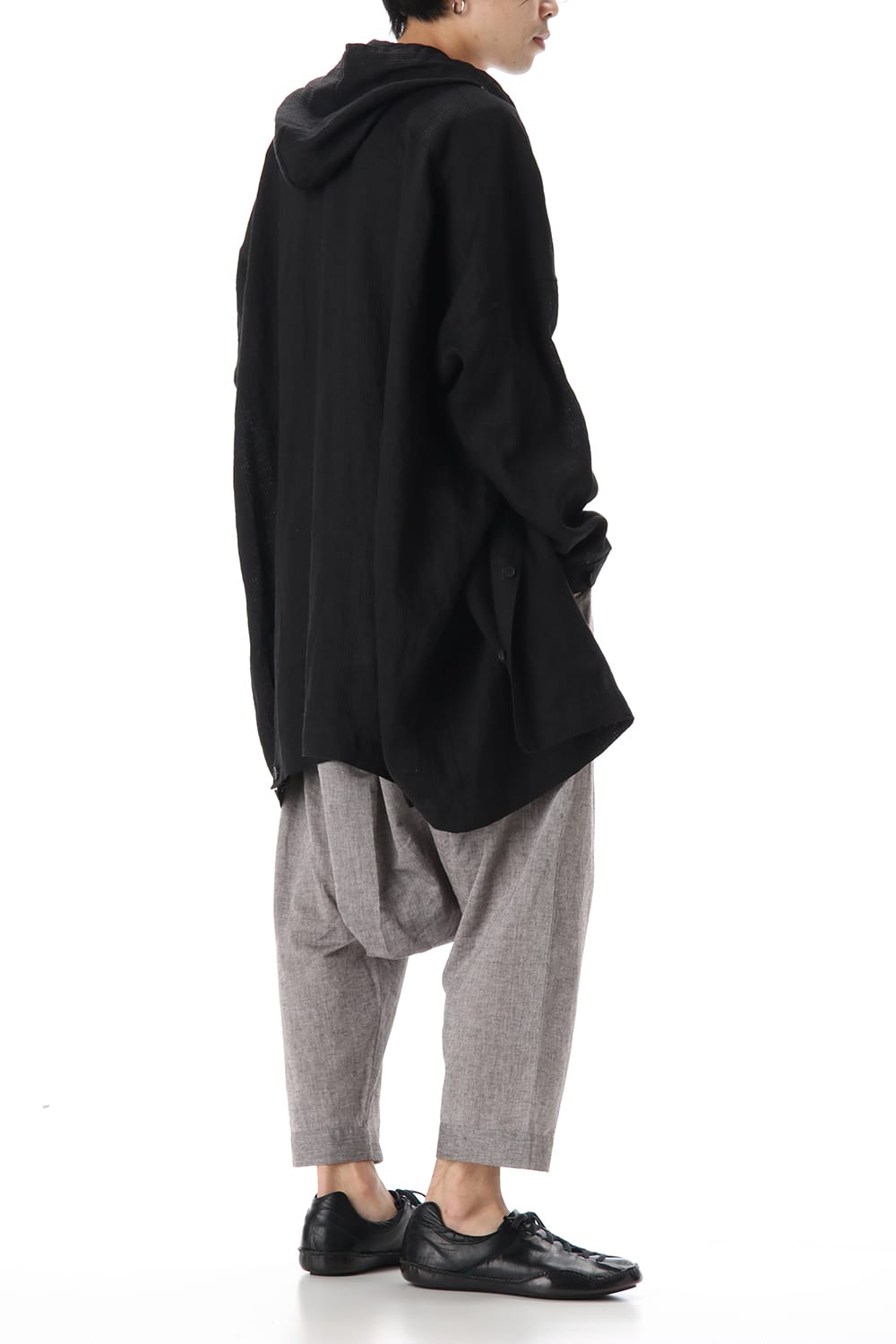 Plain Balloon Trousers Brown Mele