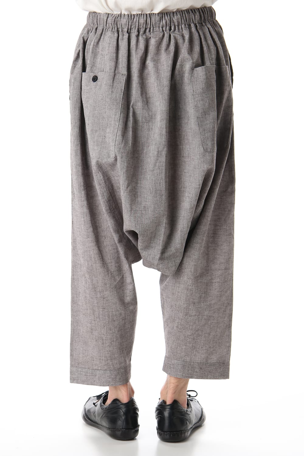 Plain Balloon Trousers Brown Mele