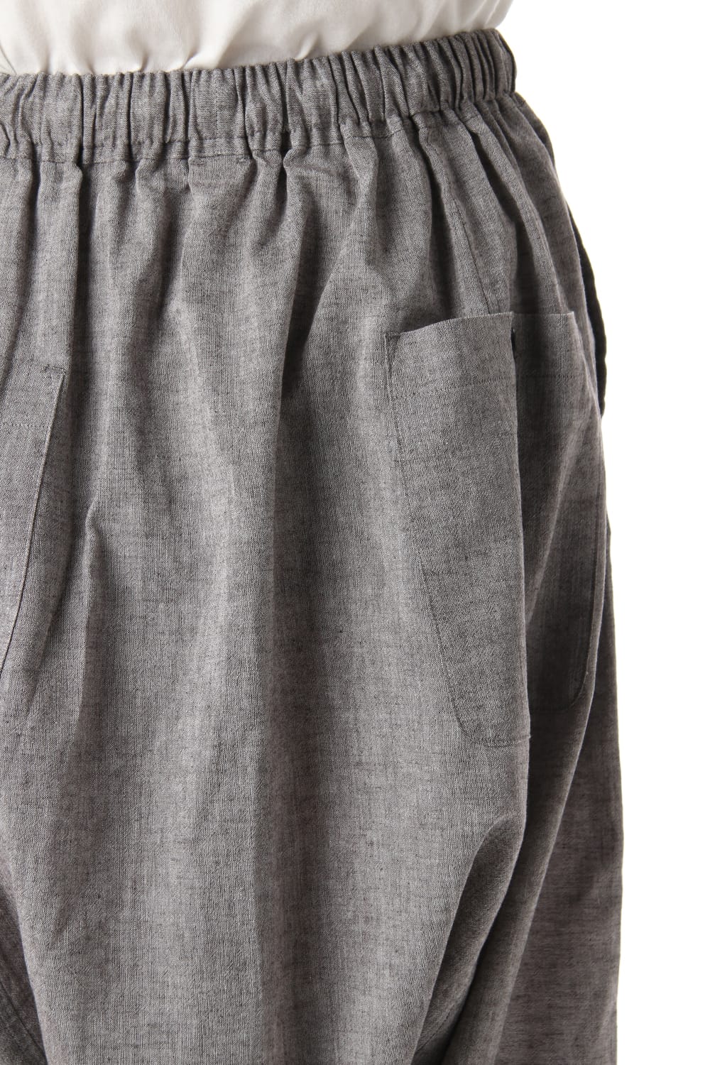 Plain Balloon Trousers Brown Mele