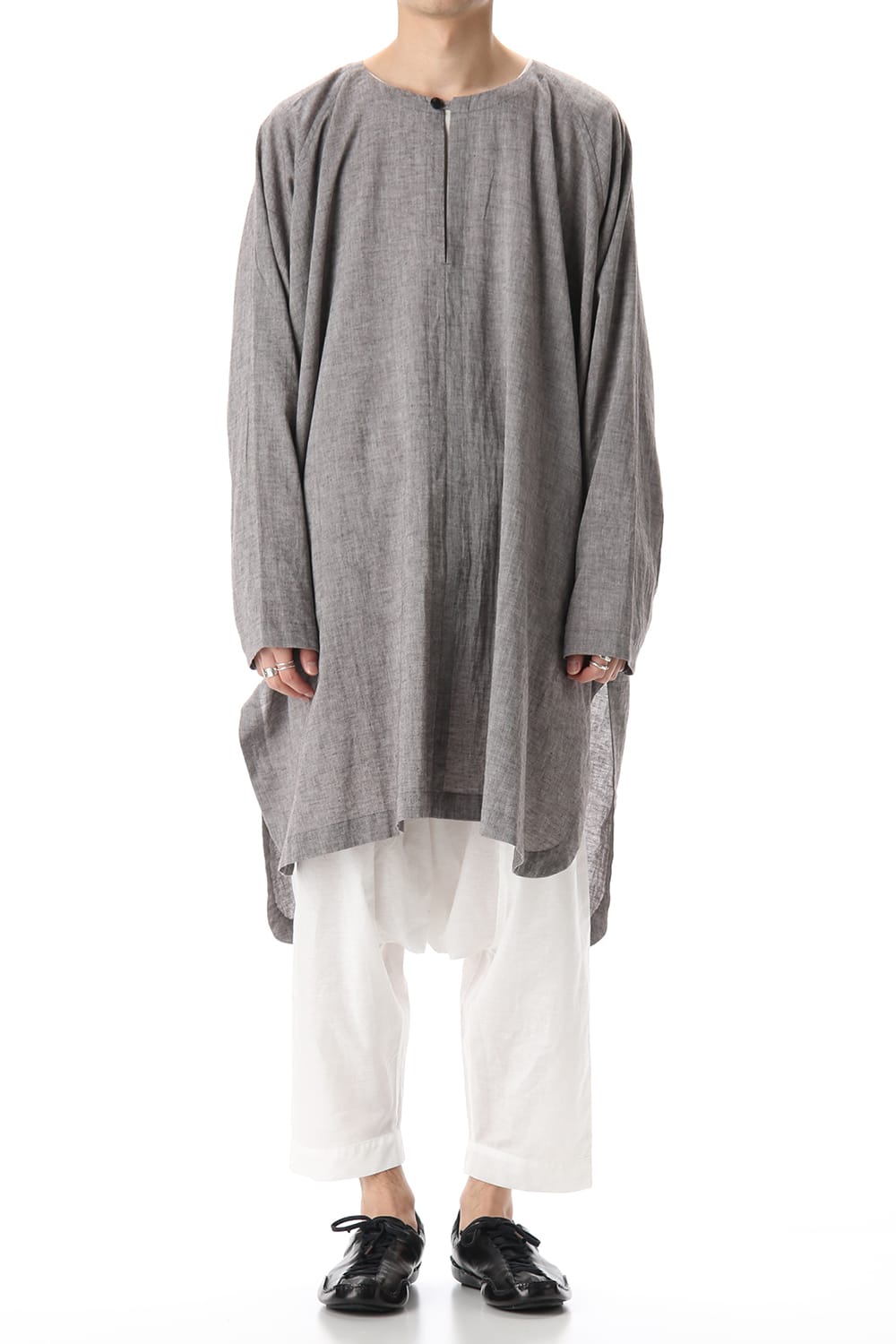 Plain Balloon Trousers White