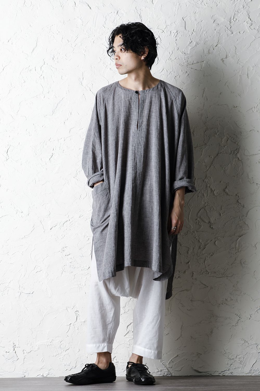 Plain Balloon Trousers White