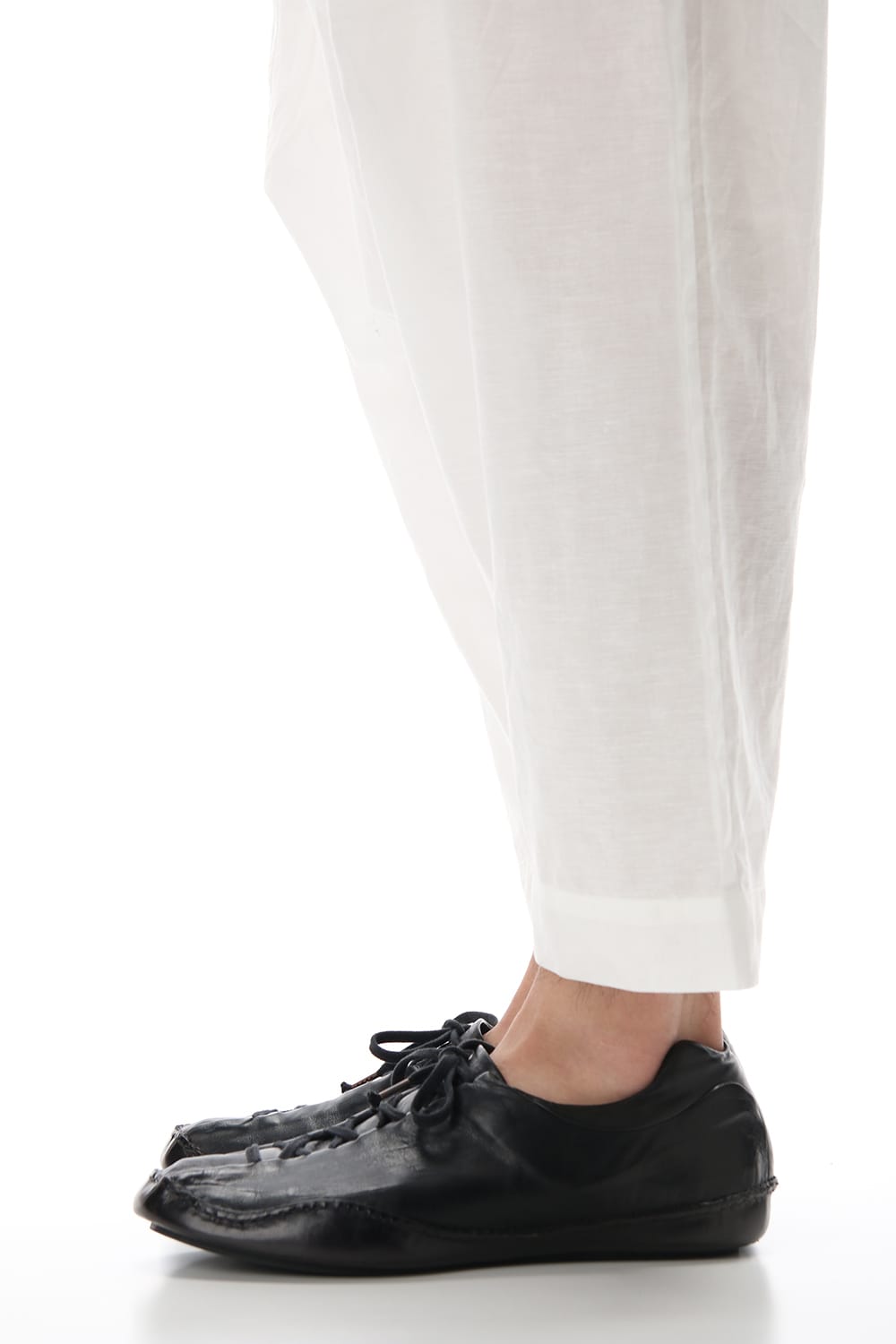 Plain Balloon Trousers White