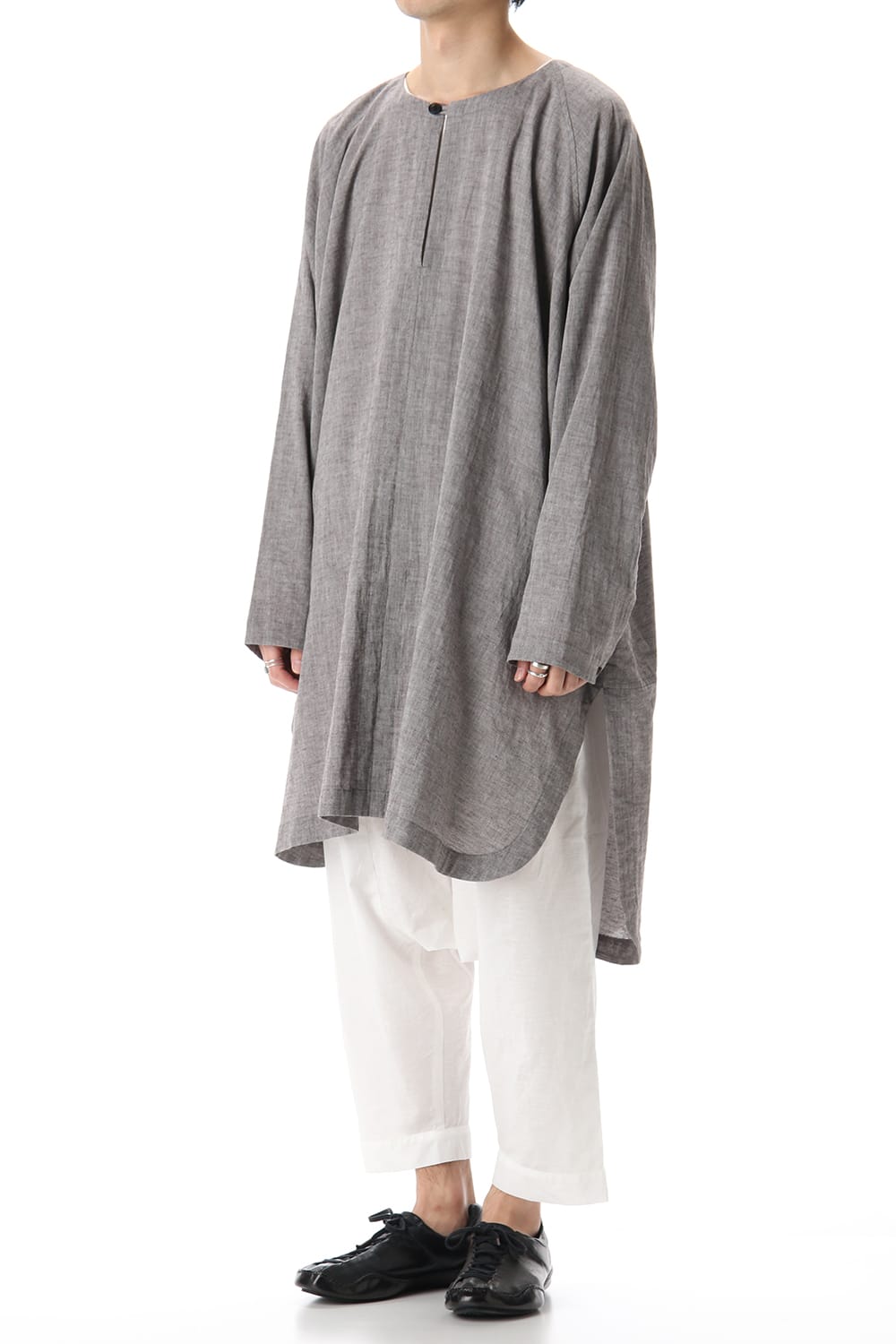 Plain Balloon Trousers White