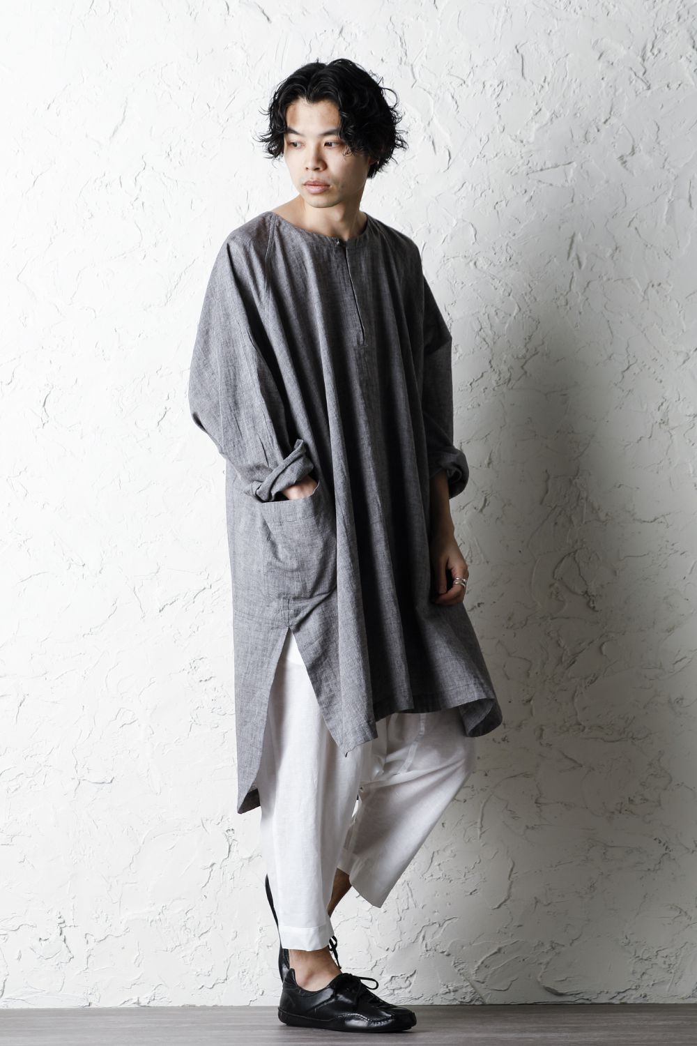 Plain Balloon Trousers White