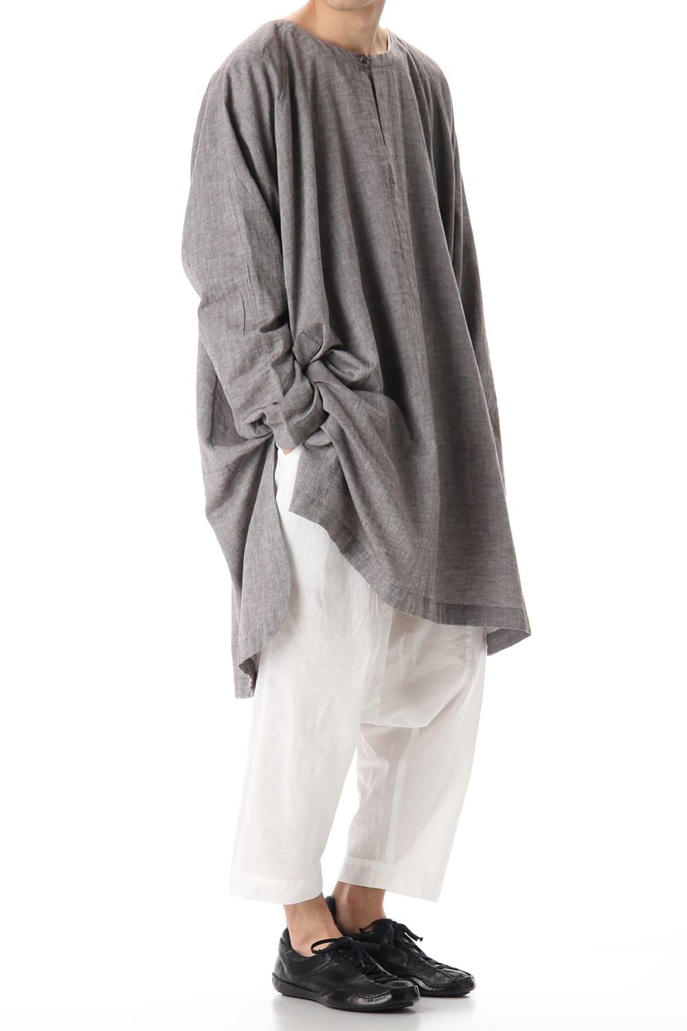 Plain Balloon Trousers White