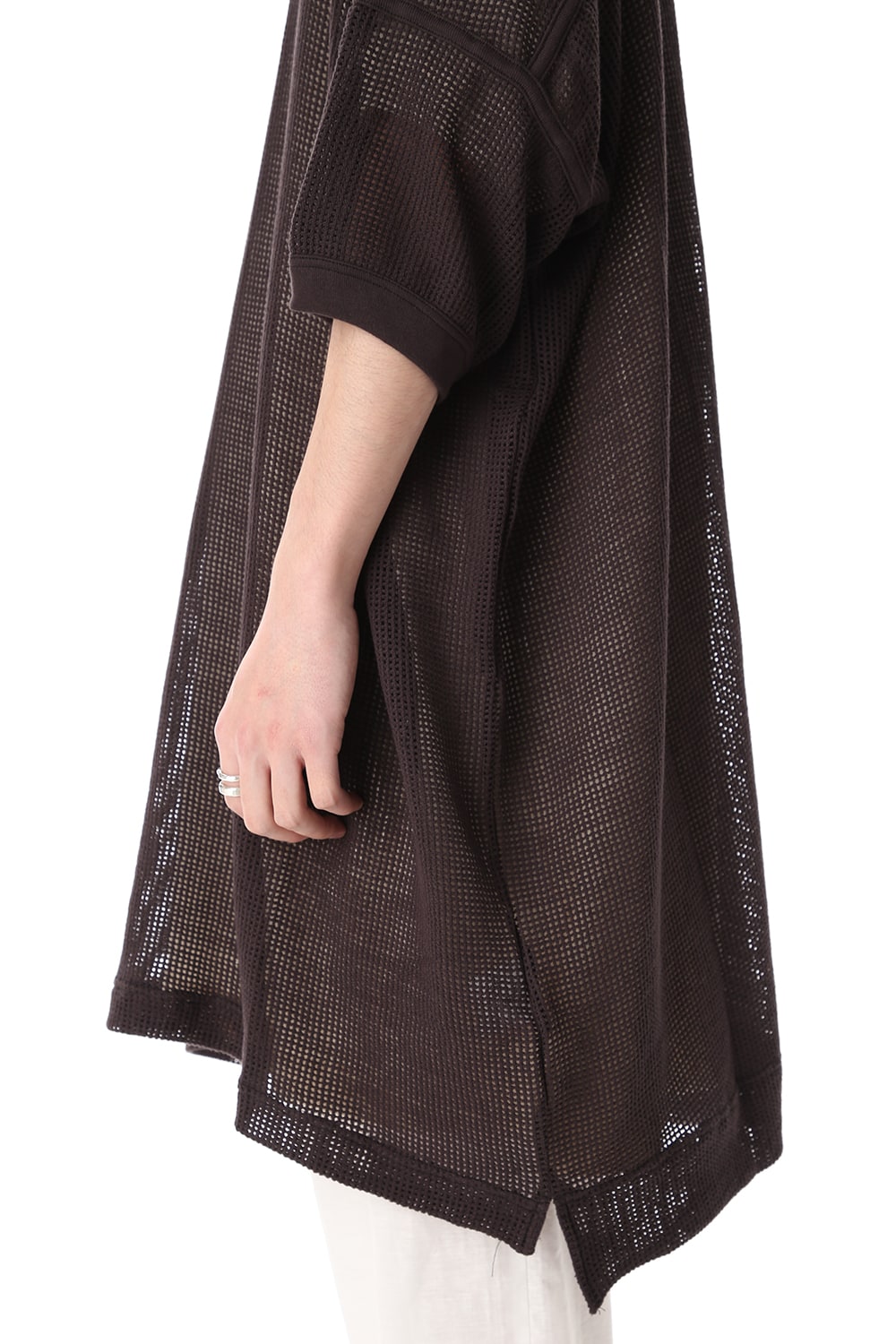 Mesh SS Oversize Tee Black