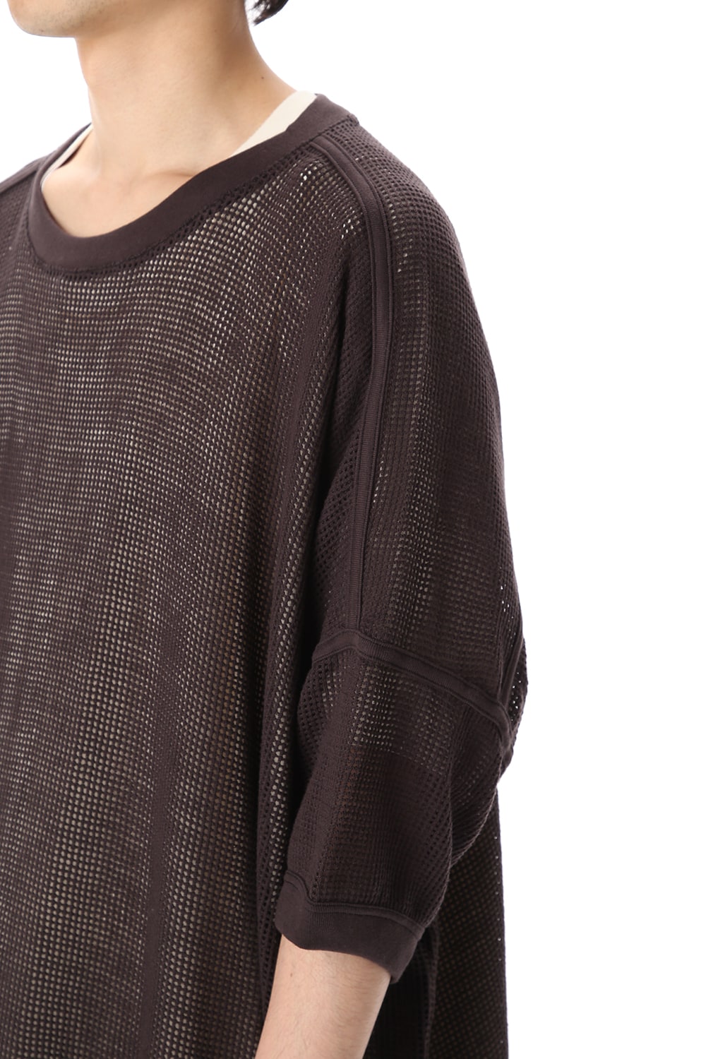 Mesh SS Oversize Tee Black