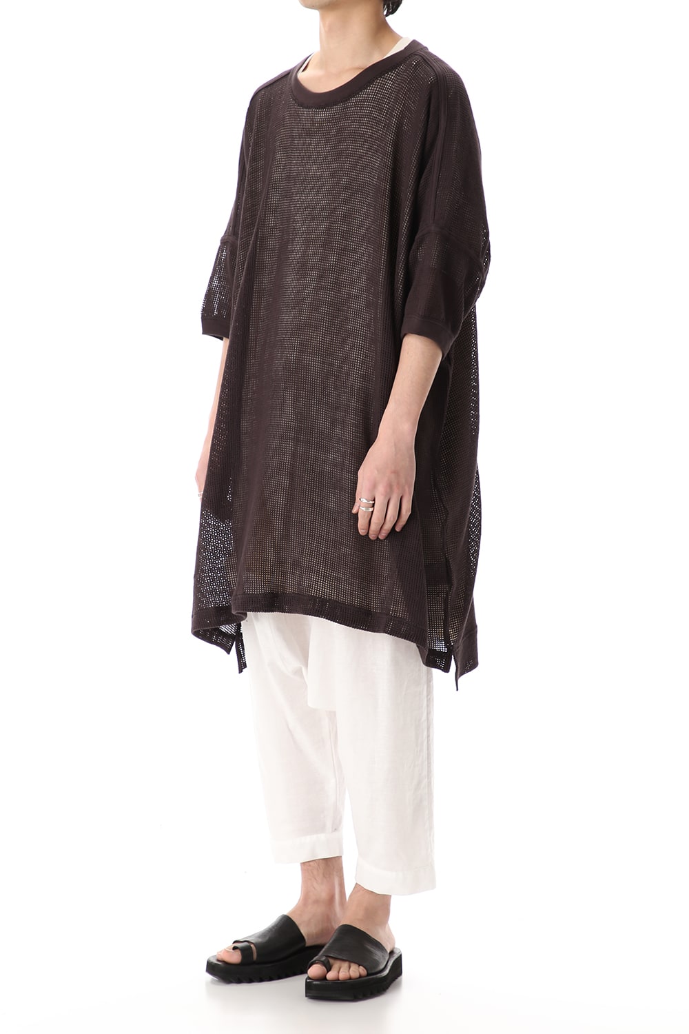 Mesh SS Oversize Tee Black