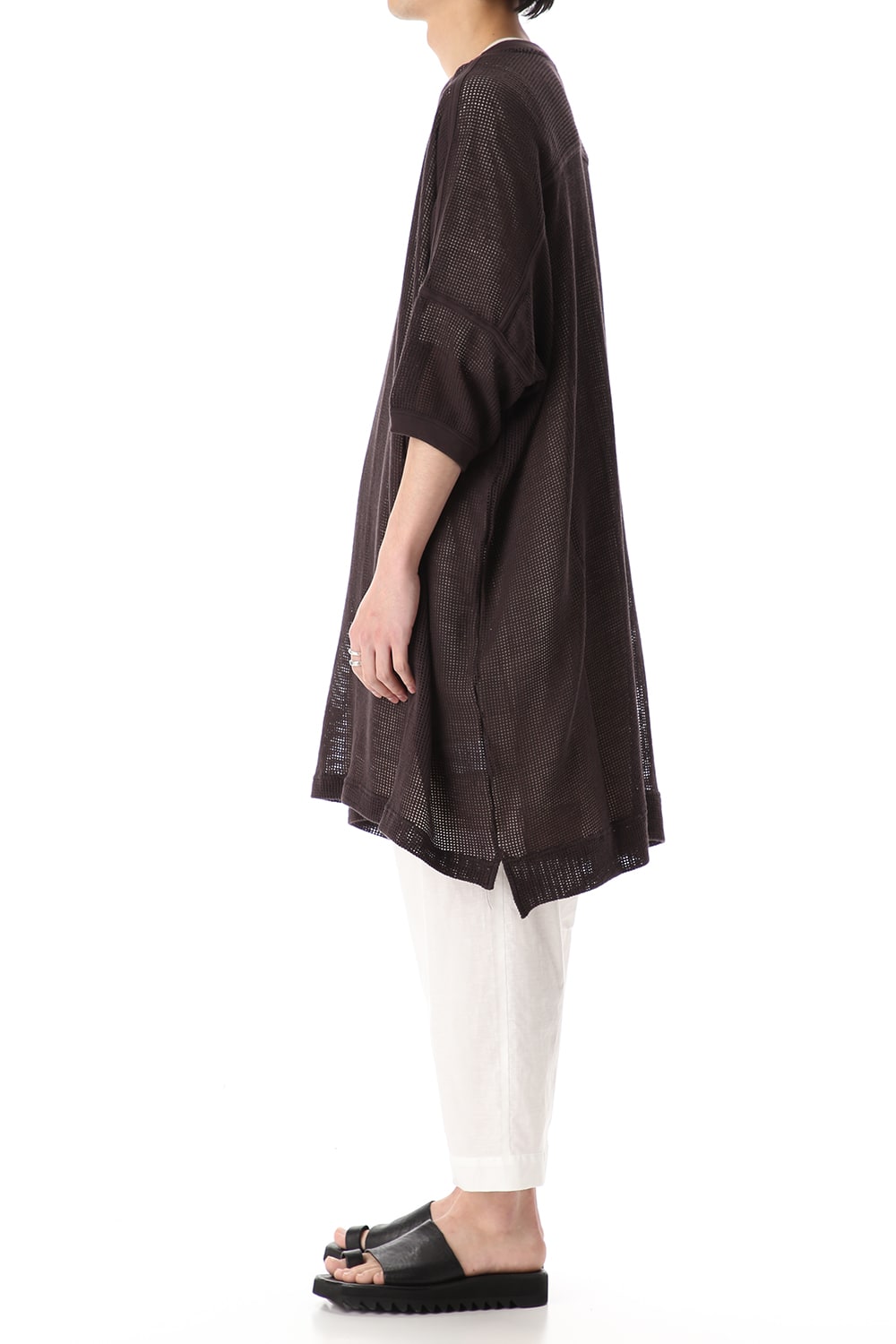 Mesh SS Oversize Tee Black