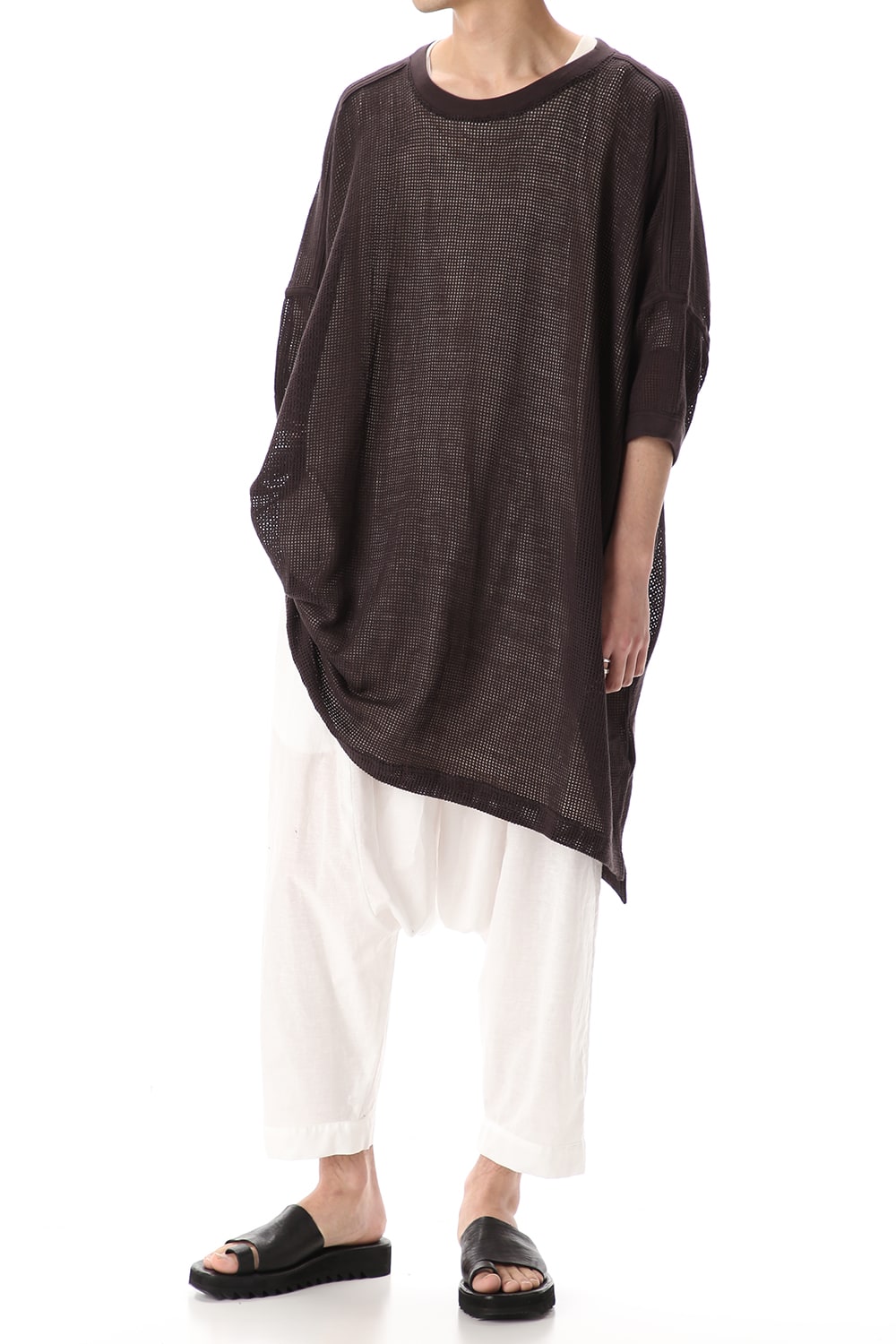 Mesh SS Oversize Tee Black