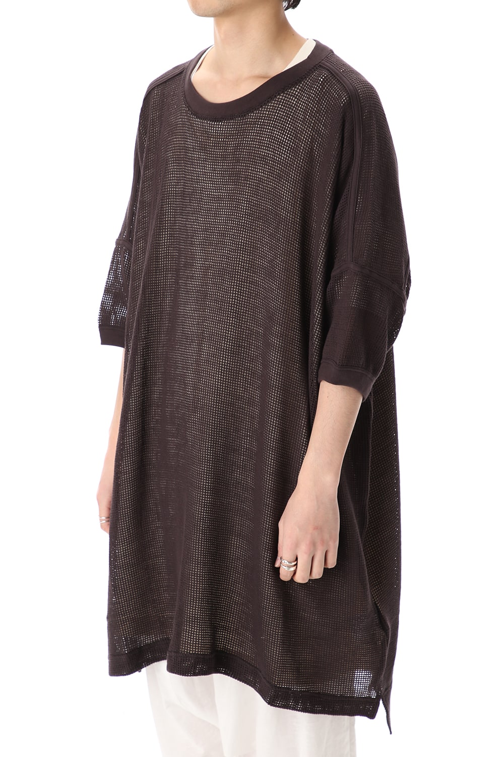 Mesh SS Oversize Tee Black