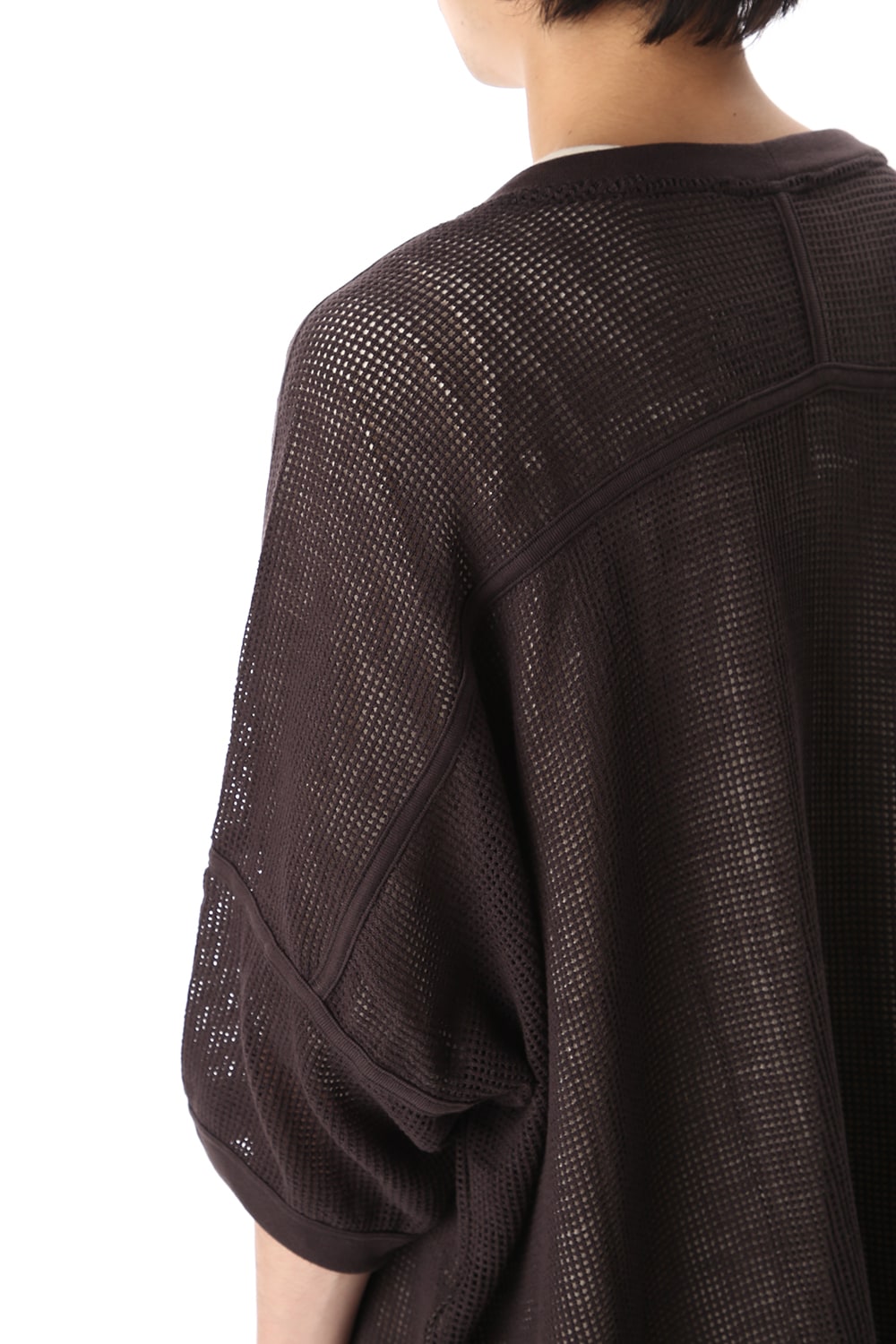 Mesh SS Oversize Tee Black