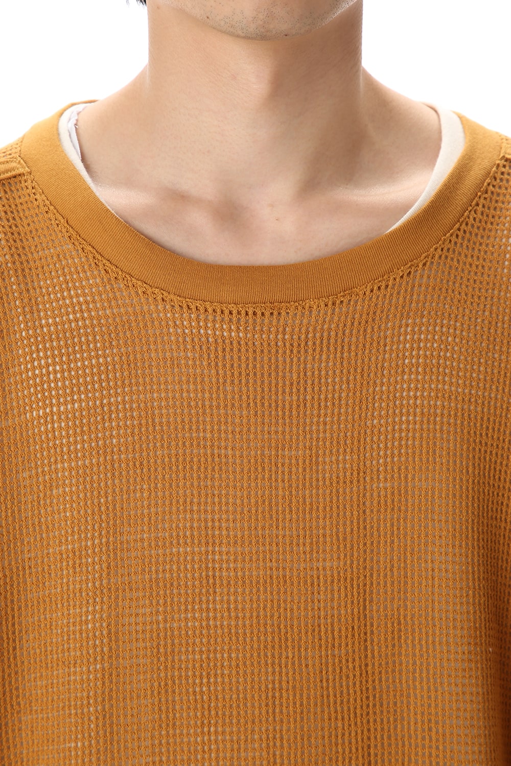 Mesh SS Oversize Tee DK Orange