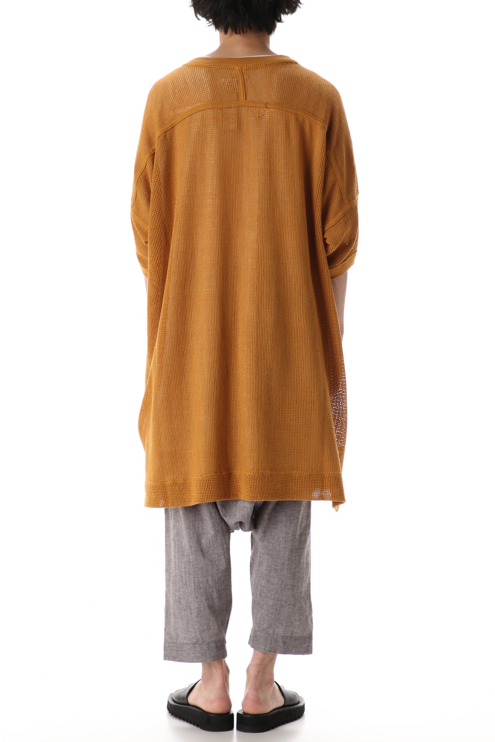 Mesh SS Oversize Tee DK Orange