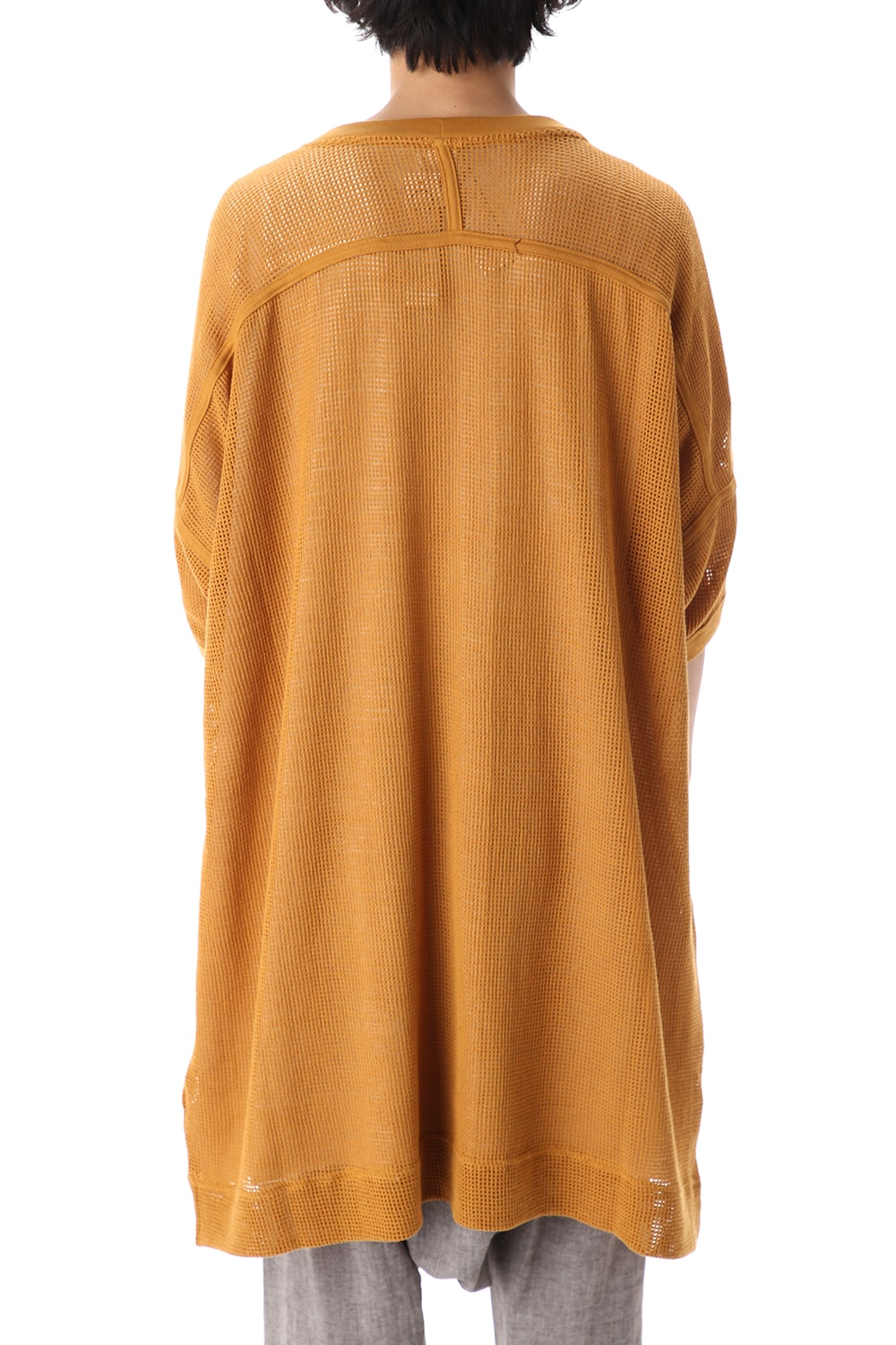 Mesh SS Oversize Tee DK Orange