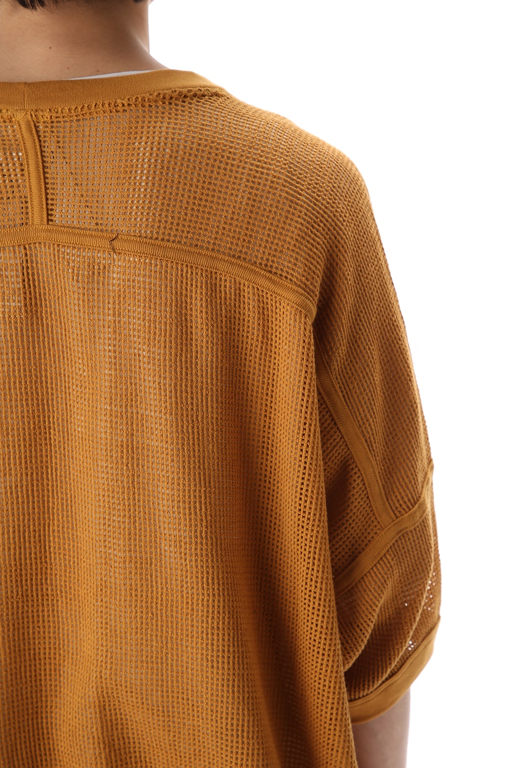 Mesh SS Oversize Tee DK Orange