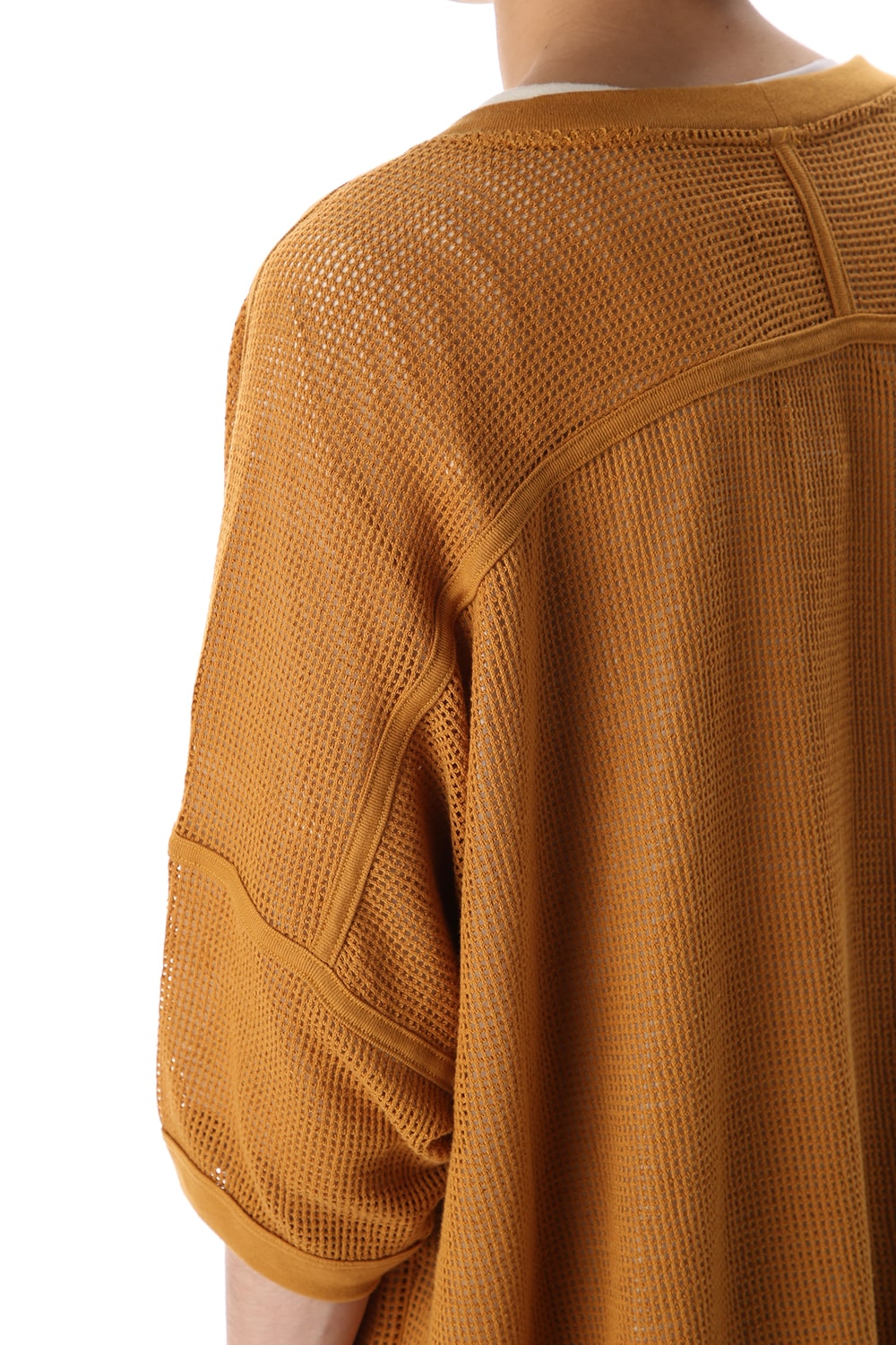 Mesh SS Oversize Tee DK Orange