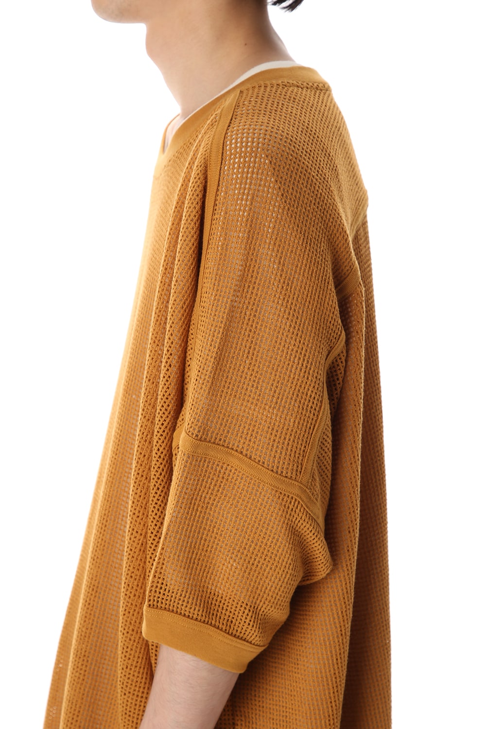 Mesh SS Oversize Tee DK Orange