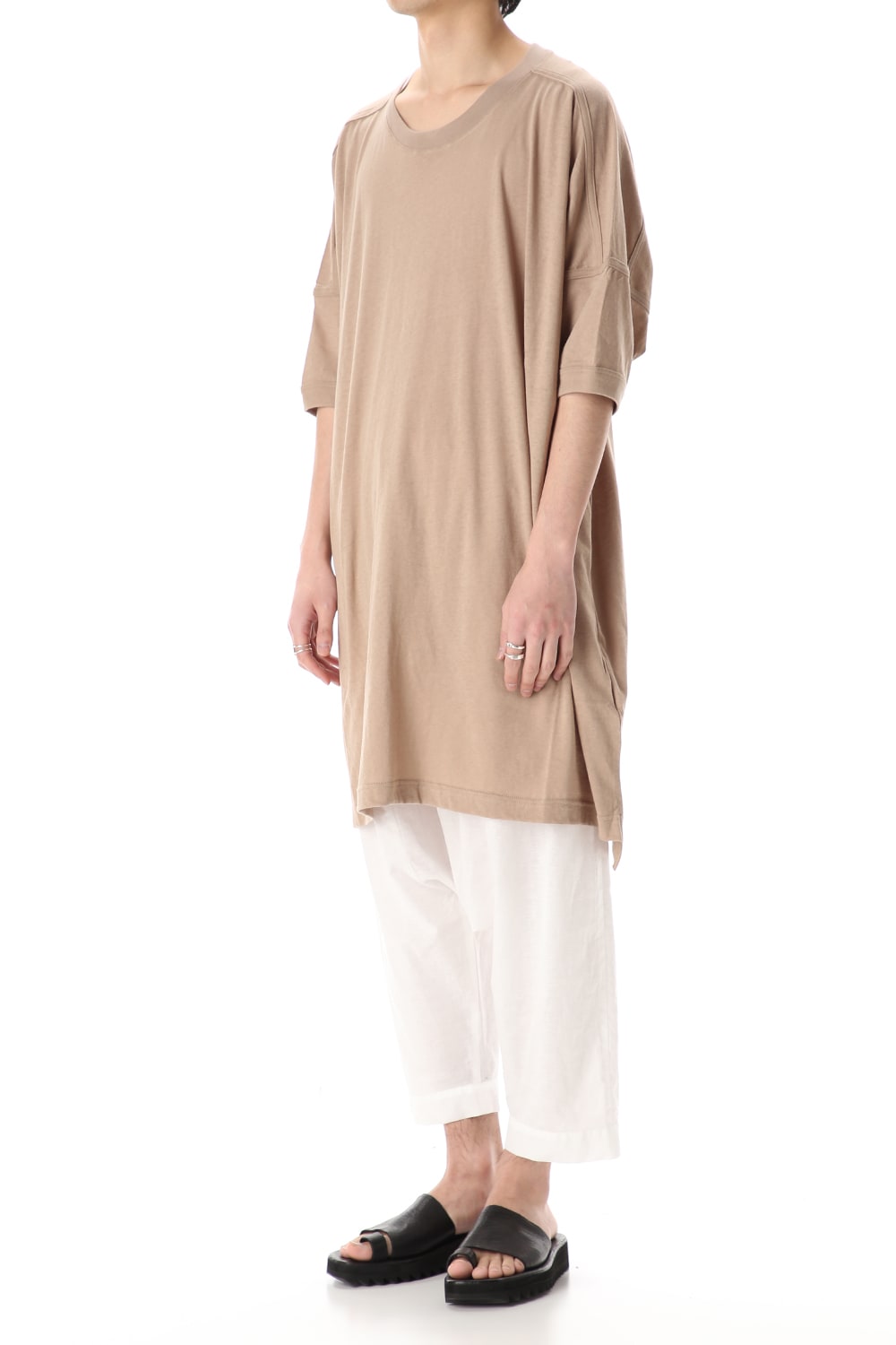 Jersey SS Oversize Tee LT Brown