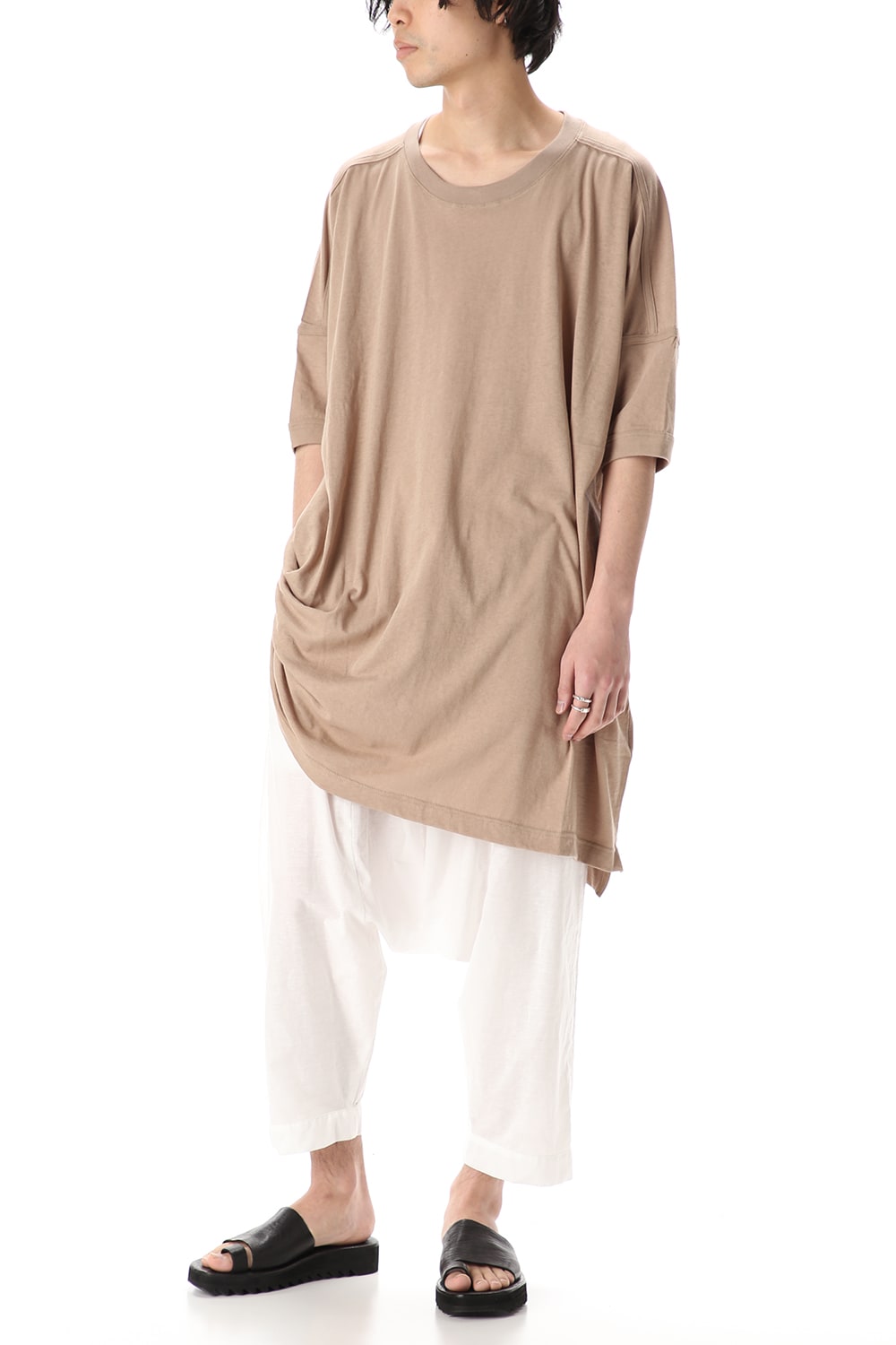 Jersey SS Oversize Tee LT Brown