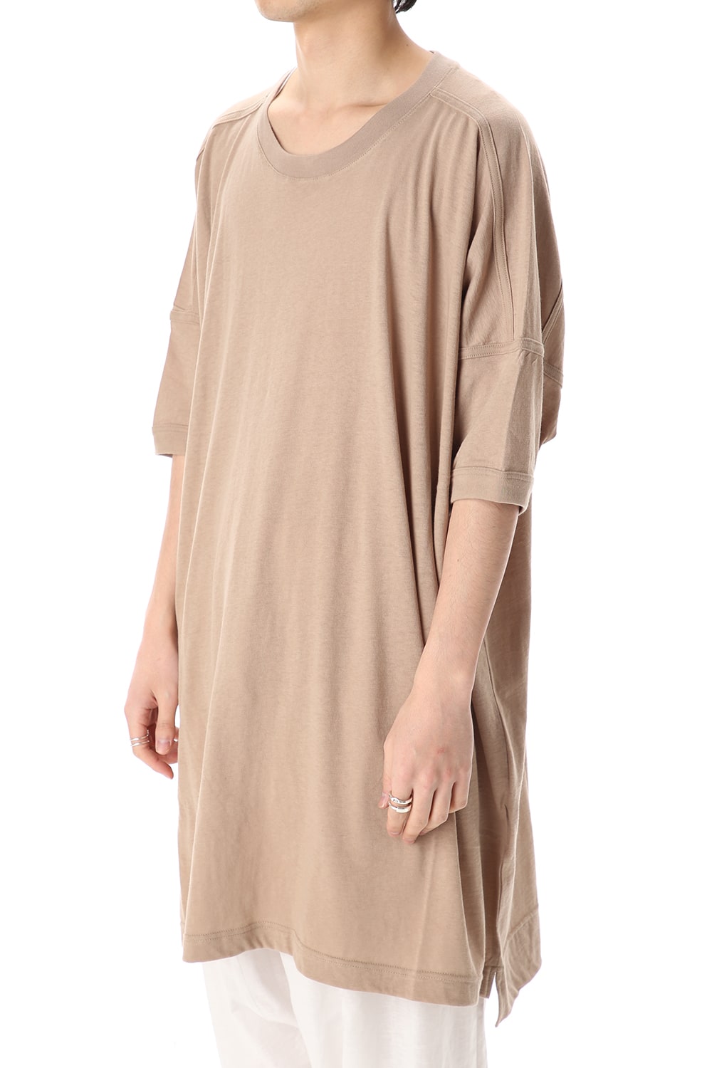 Jersey SS Oversize Tee LT Brown