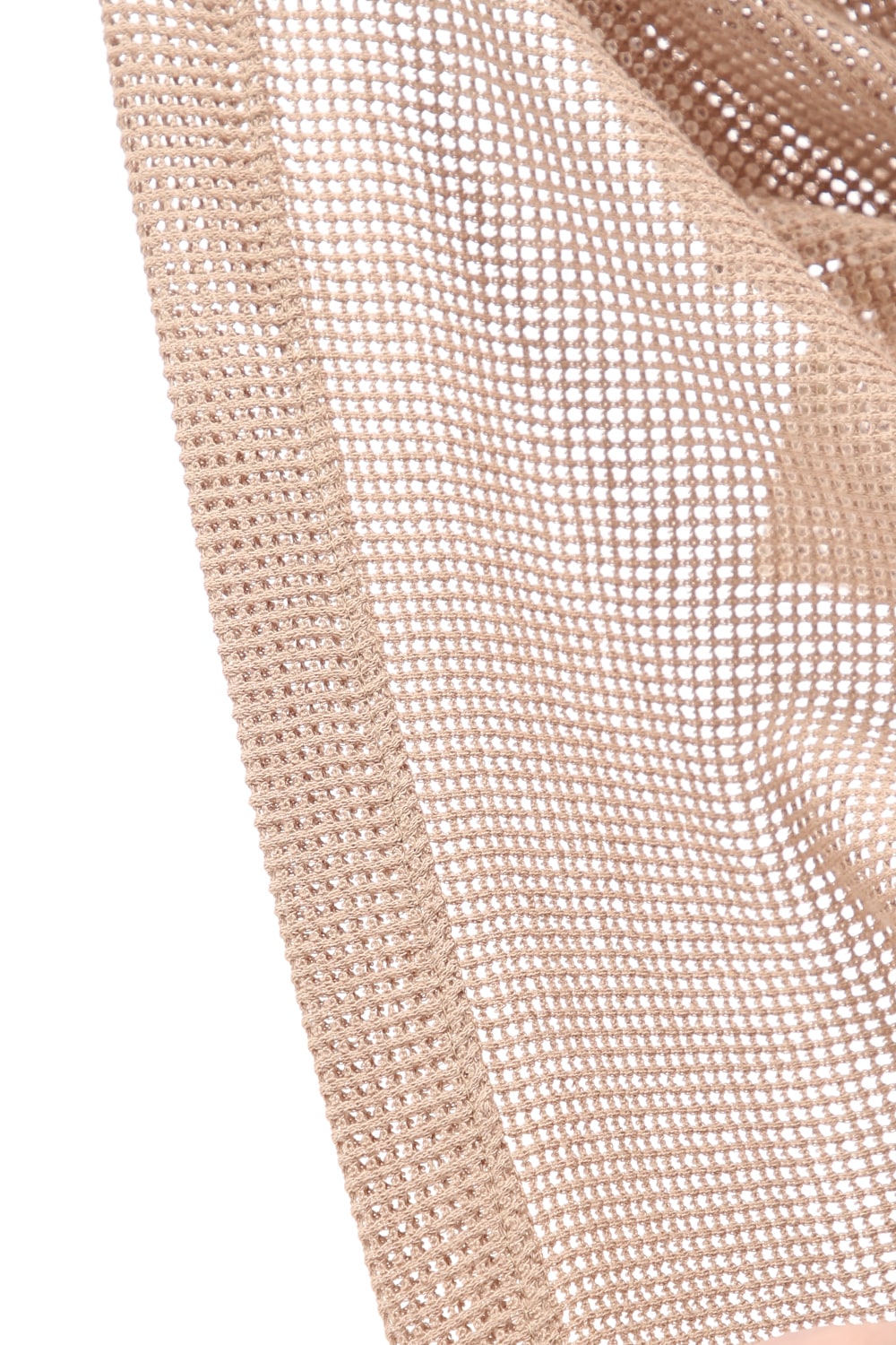 Mesh SS Oversize Tee LT Brown