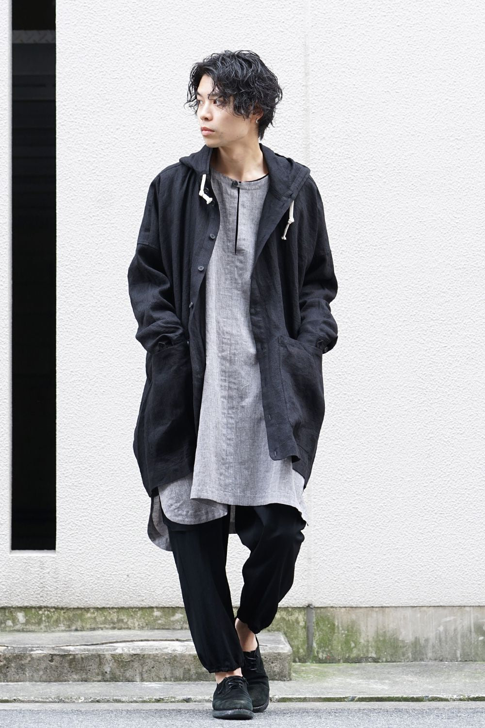 Plain LS Wide fit Tunic Brown Mele