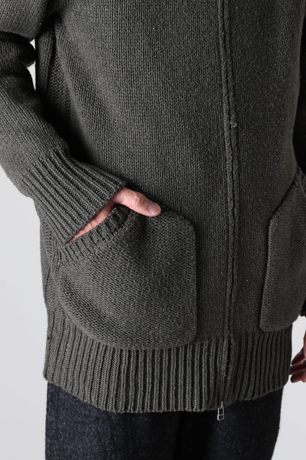 ドライバーズニット カーキ