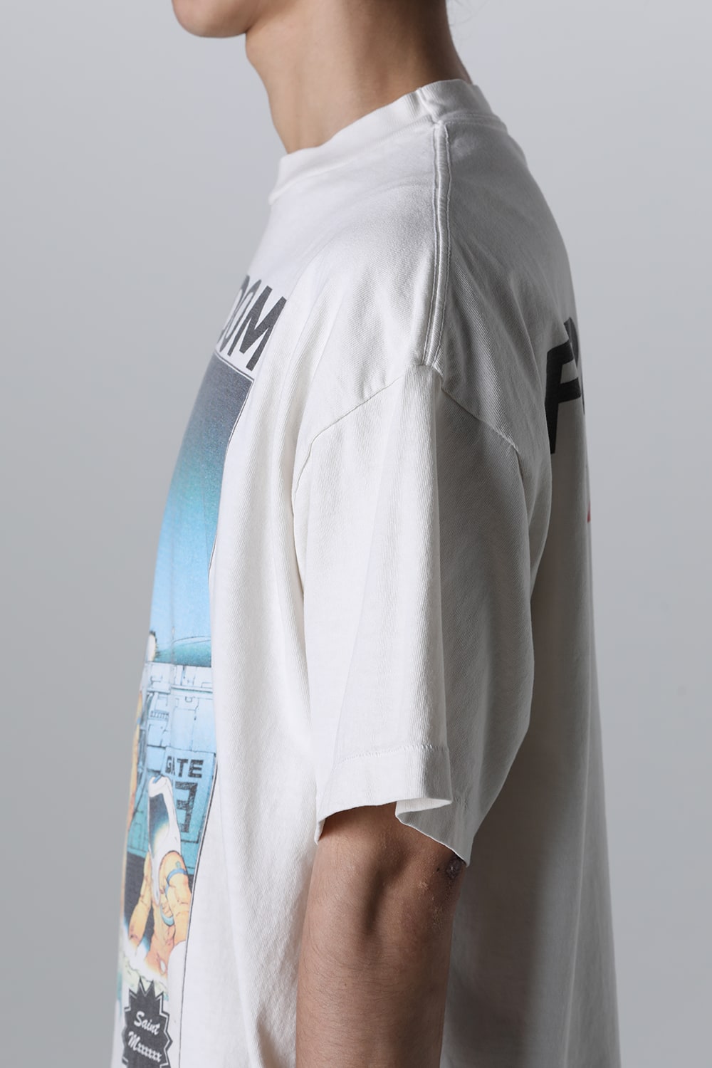 FREEDOM × SAINT Mxxxxxx ASTRO Short sleeve T-shirt