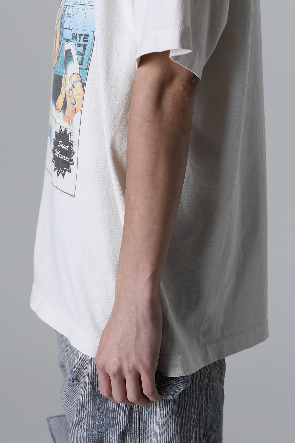 FREEDOM × SAINT Mxxxxxx ASTRO Short sleeve T-shirt