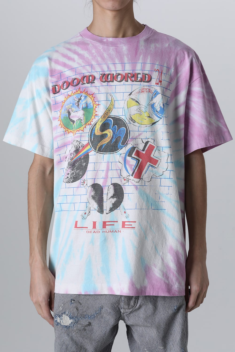 ラストマン × セントマイケル DOOR WRLD ショートスリーブTシャツ