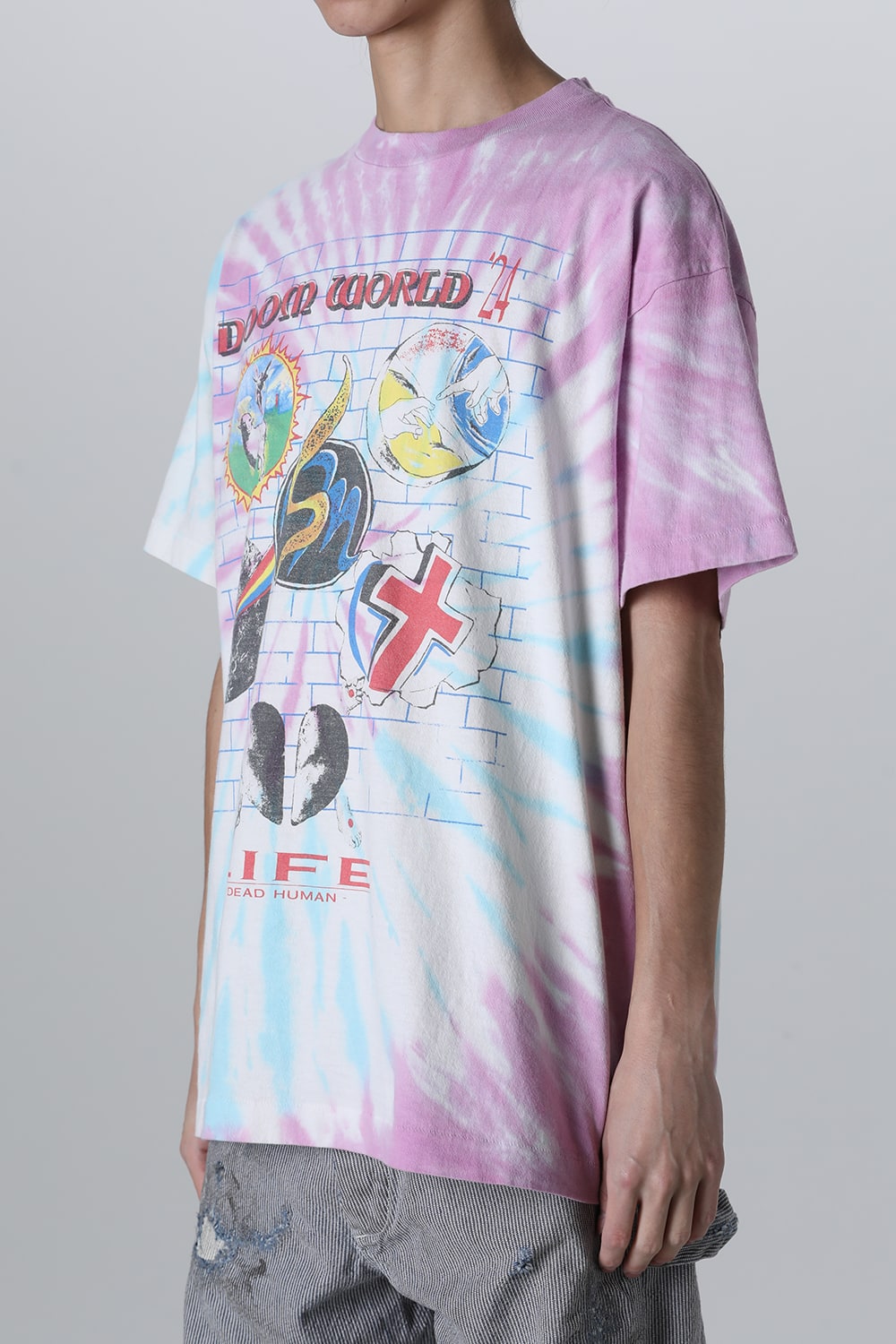 ラストマン × セントマイケル DOOR WRLD ショートスリーブTシャツ