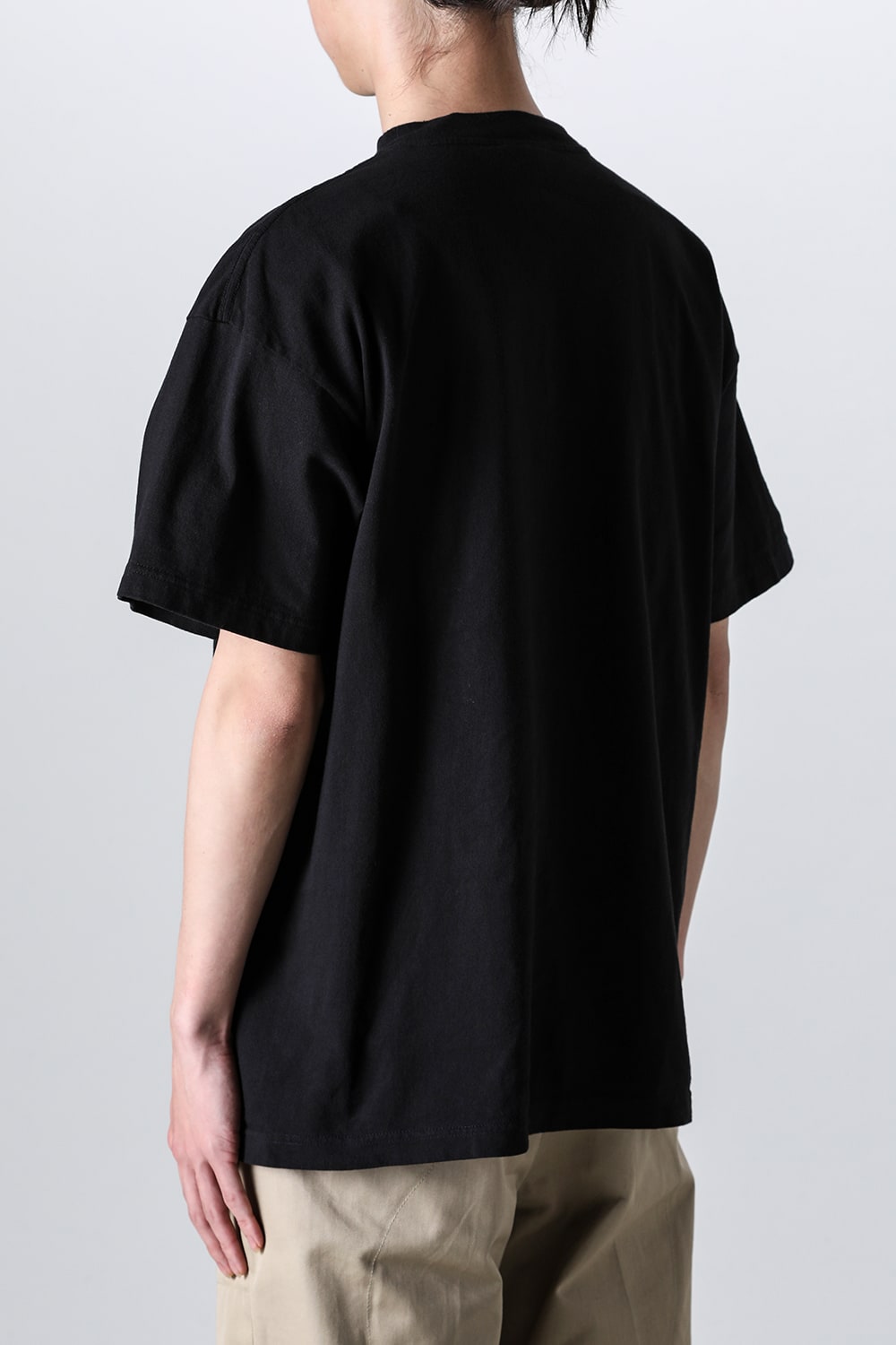 BORN X RAISED × SAINT Mxxxxxx BORN SAINT Short sleeve T-shirt Black