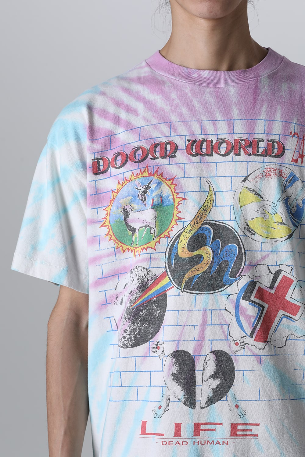 ラストマン × セントマイケル DOOR WRLD ショートスリーブTシャツ