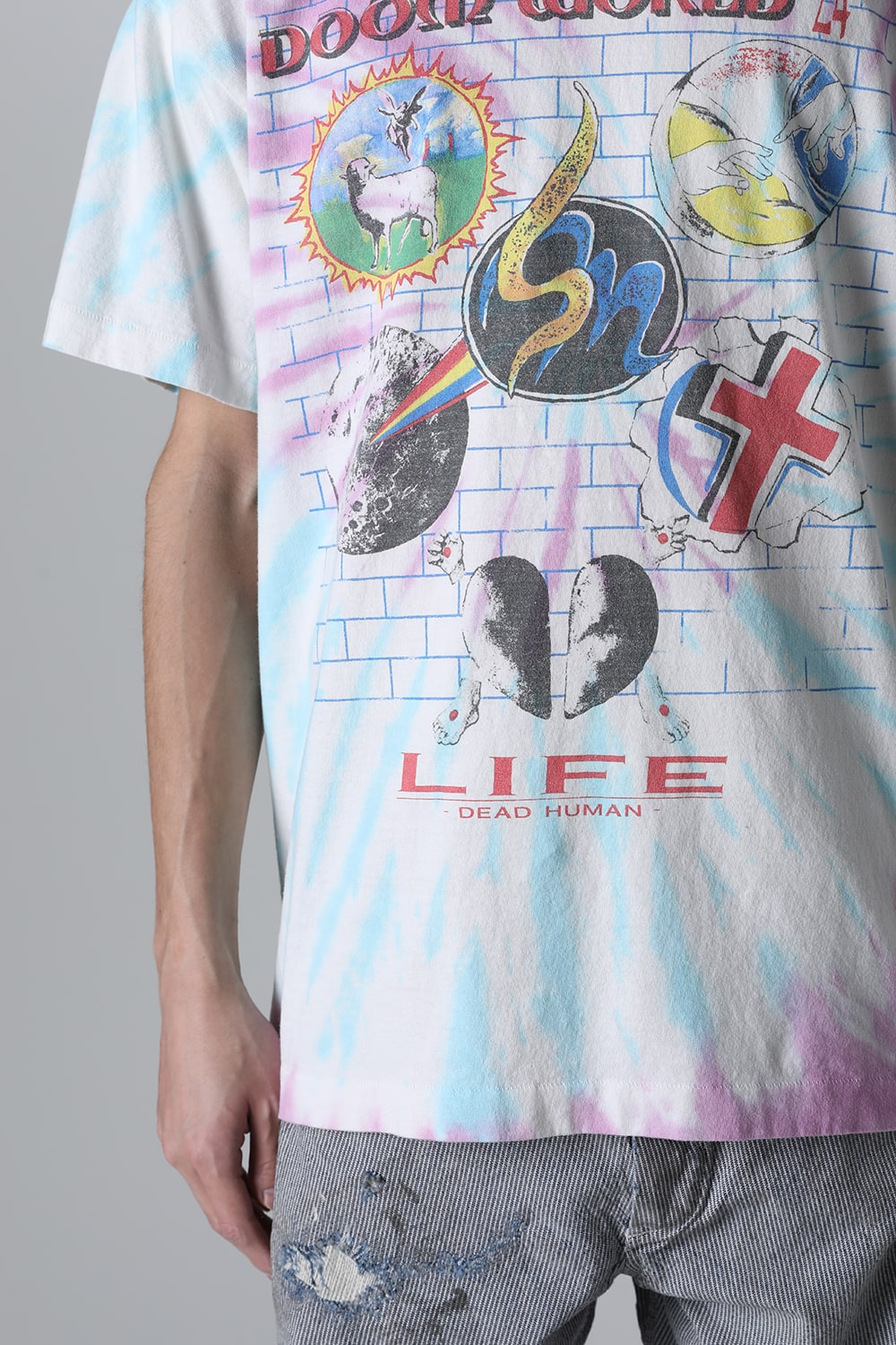 ラストマン × セントマイケル DOOR WRLD ショートスリーブTシャツ